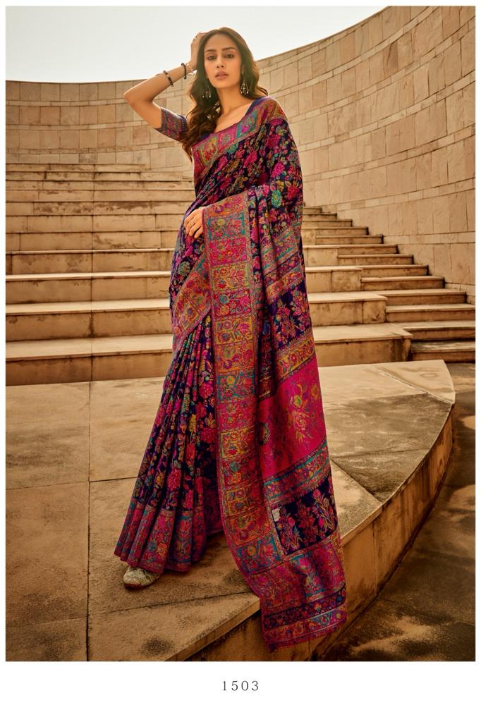 Kashmiri Modal Handloom Weaving Saree for Women | Premium Ethnic Party Wear Saree