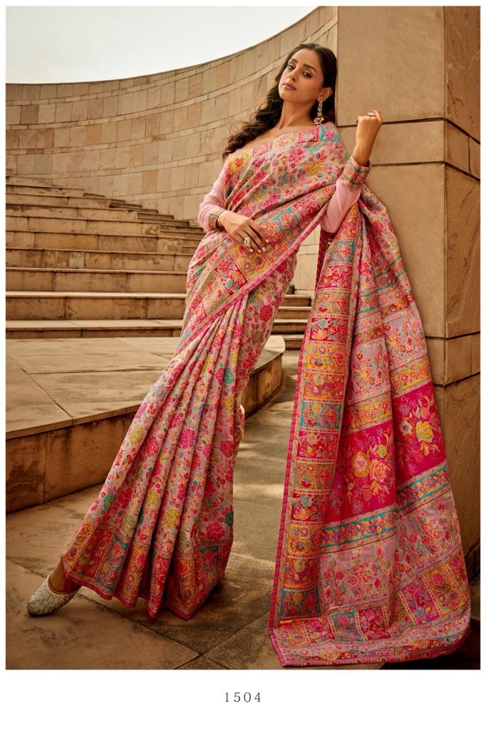 Kashmiri Modal Handloom Weaving Saree for Women | Premium Ethnic Party Wear Saree
