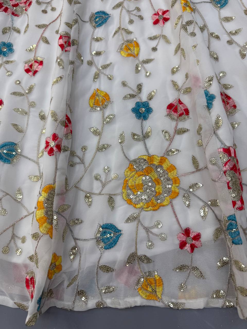 Shop Luxury Embroidered Gown Set Online | Ready to Wear Indian Outfit