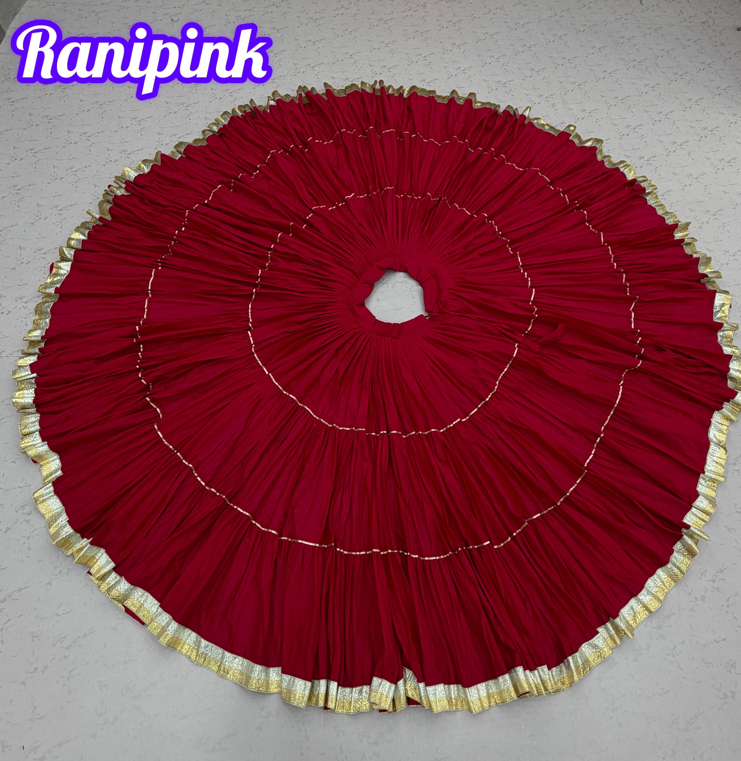 9+ Meter Maroon Khadi Cotton Lehenga | Navratri Special