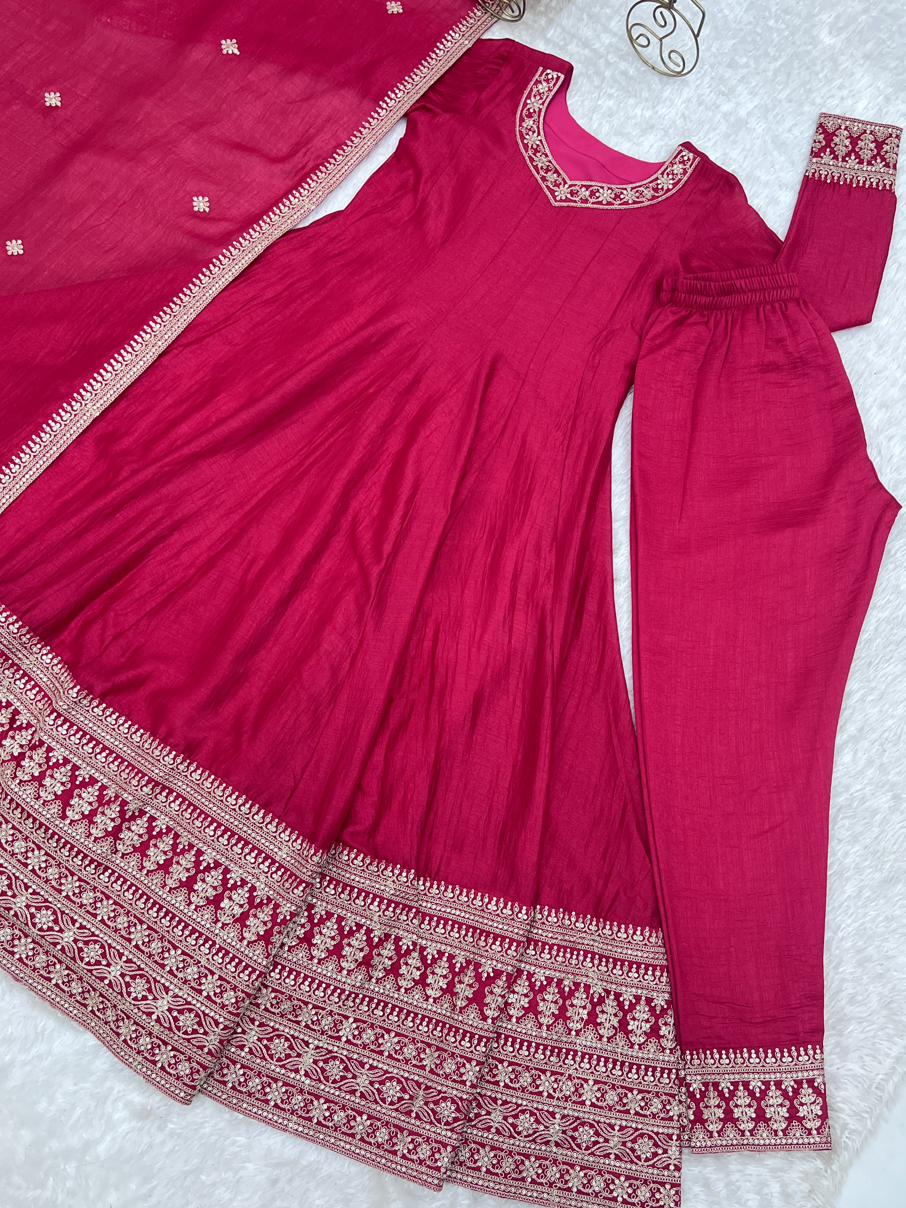 Pink Color Premium Anarkali Gown for Women | Nardev Fashion