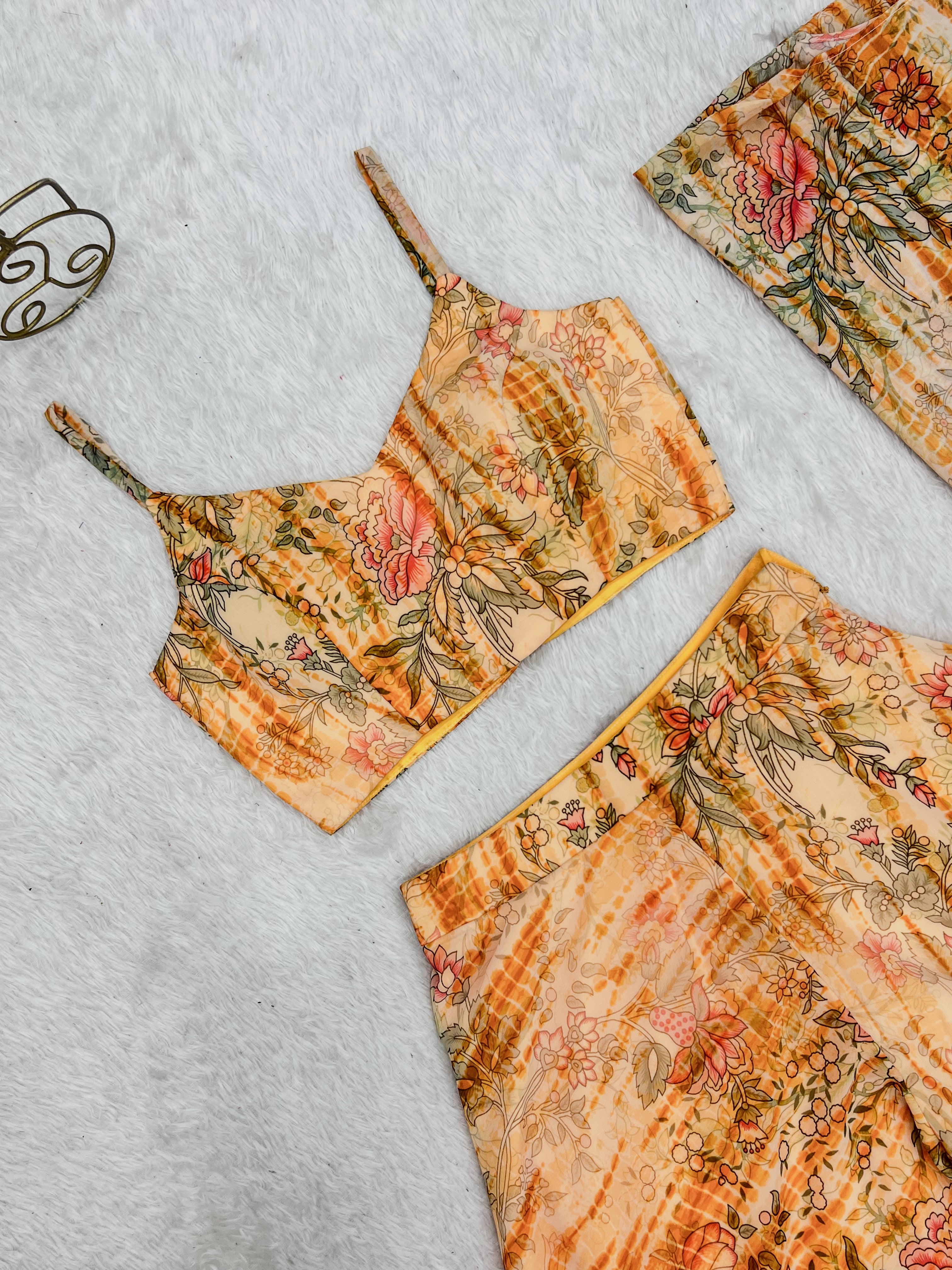 Indo-Western Shrug Palazzo Set for Weddings | Ready to Wear | Nardev Fashion