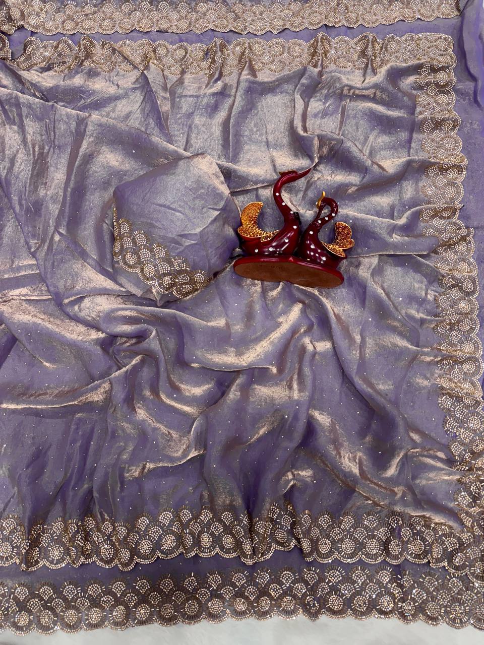 Purple Marriage Party Wear Designer Saree | Nardev Fashion