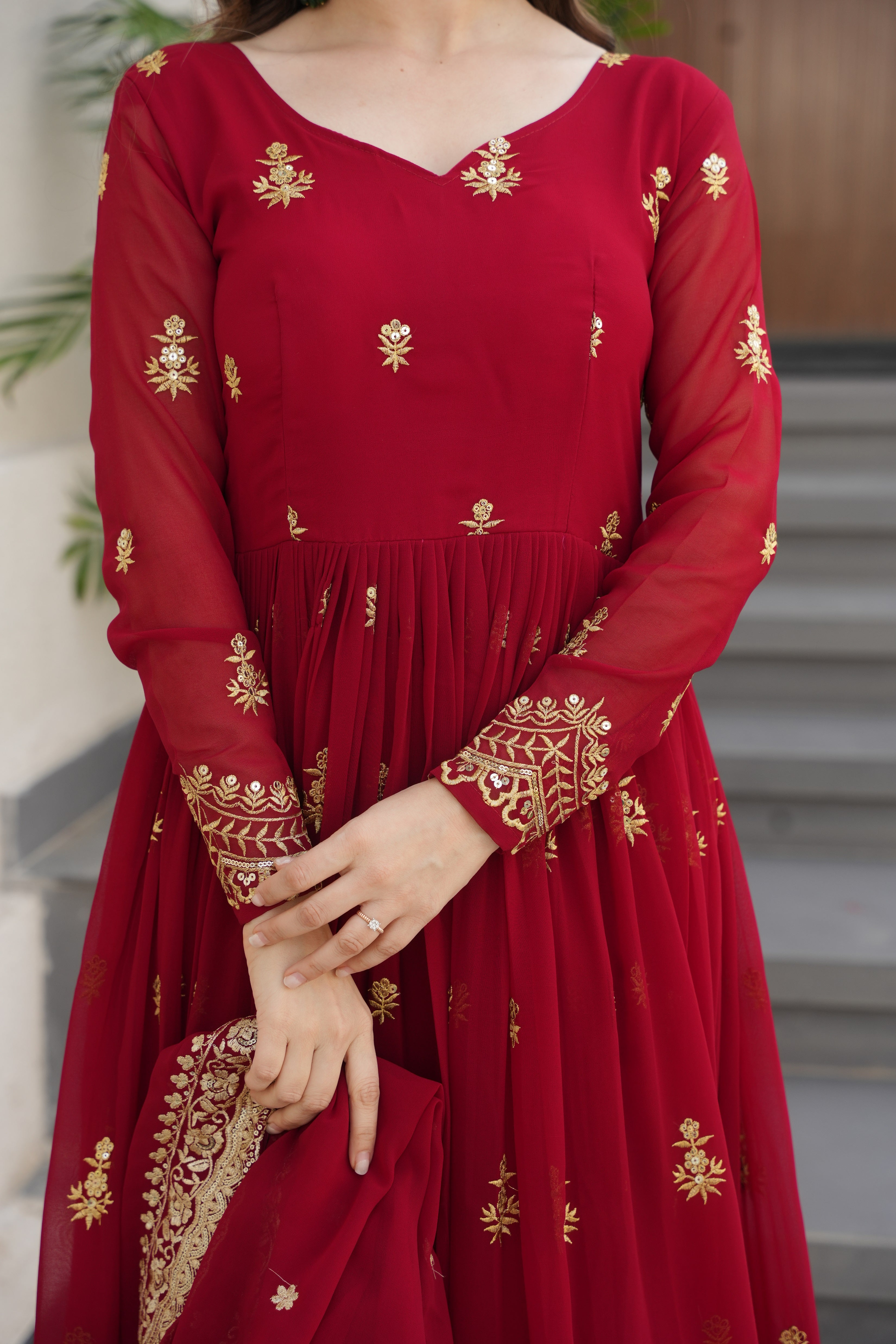 Maroon Color Ready to Wear Ethnic Dress for Women | Nardev Fashion | SIZE : M L XL XXL | Style 8