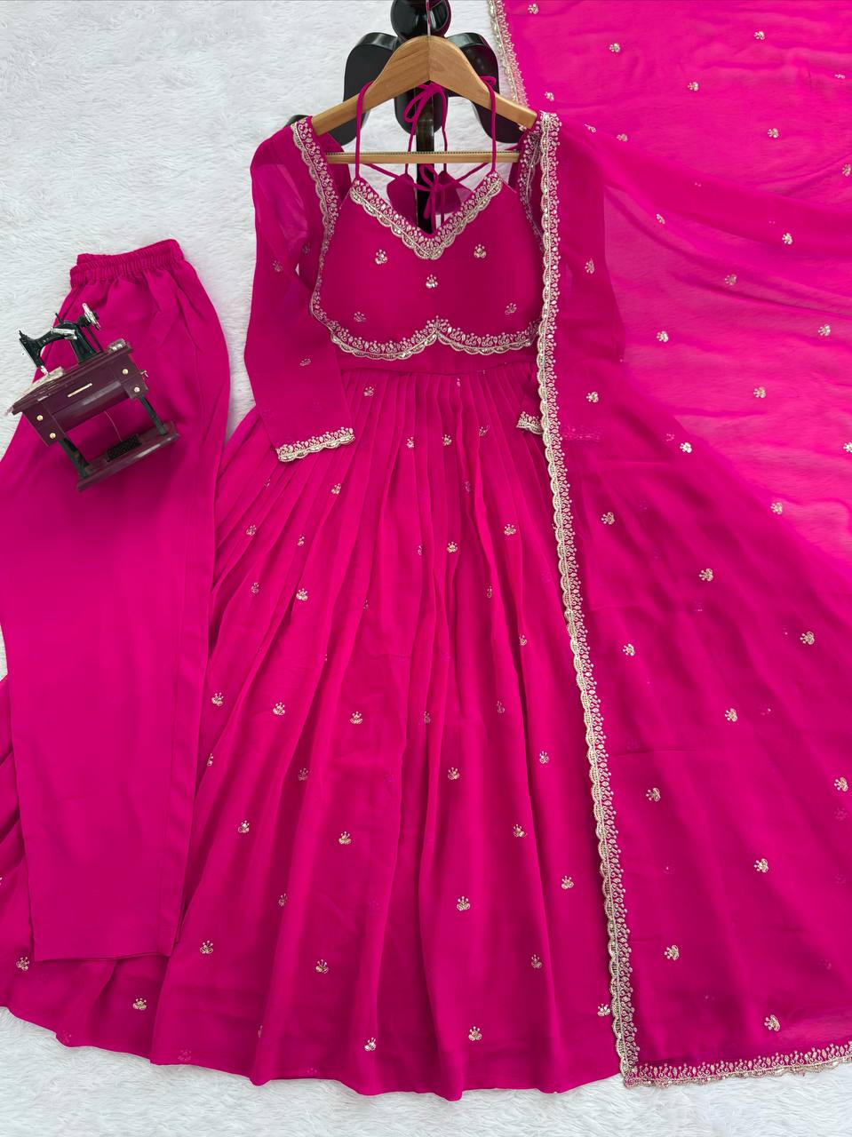 Trending Anakali Gown Set | Pretty Viral Neck Pattern | Nardev Fashion