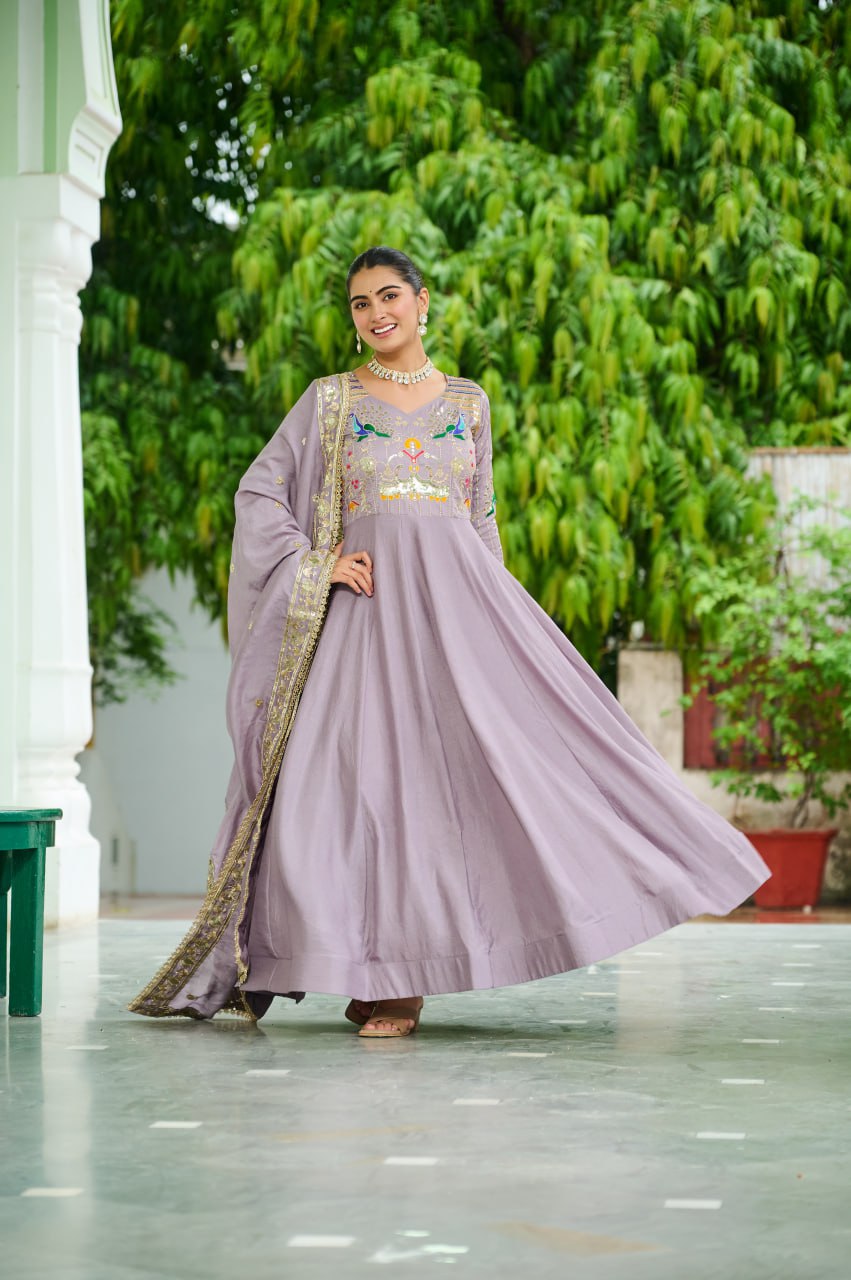 Onion Color Ceremony Chic Ready-to-Wear Outfit | Nardev Fashion