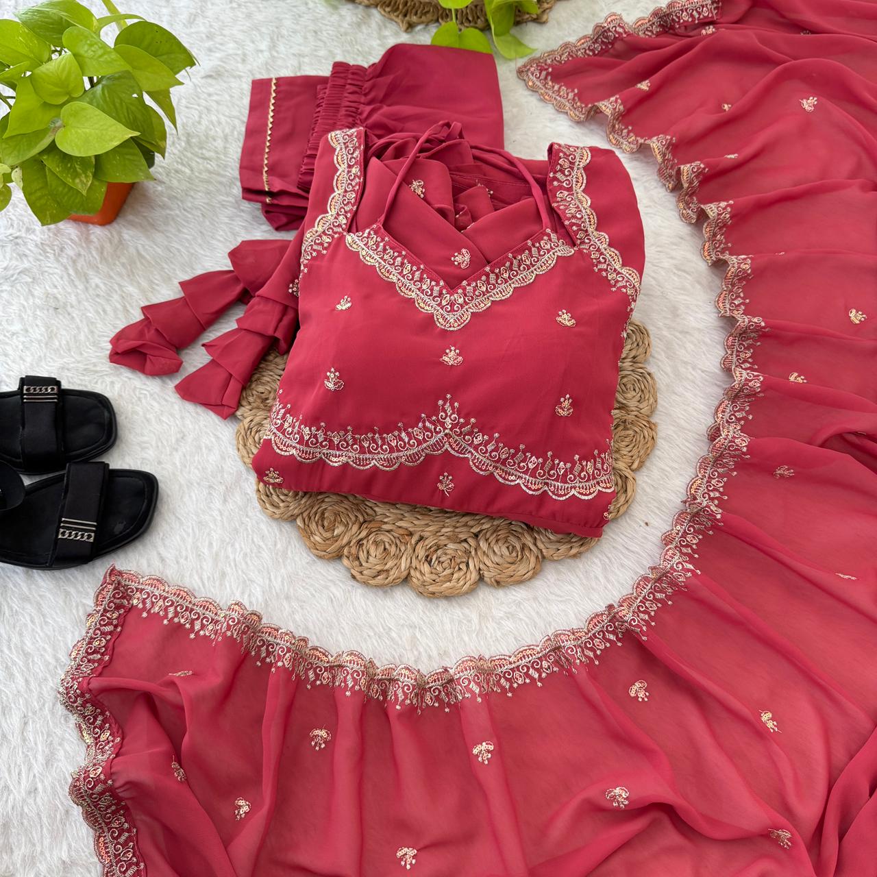 Trending Anakali Gown Set | Pretty Viral Neck Pattern | Nardev Fashion