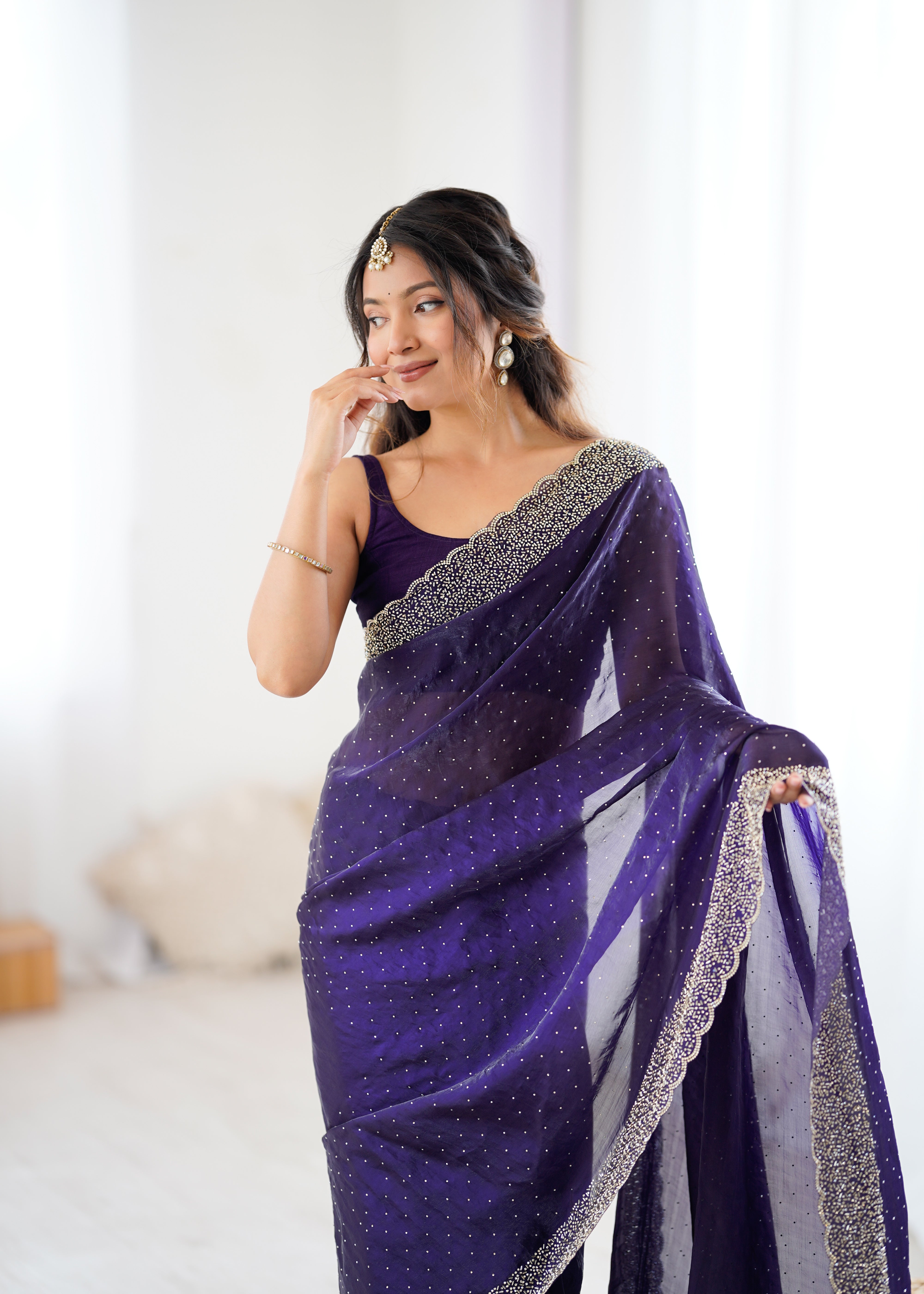 Purple Opulent Wedding Designer Saree Range for Special Occasions