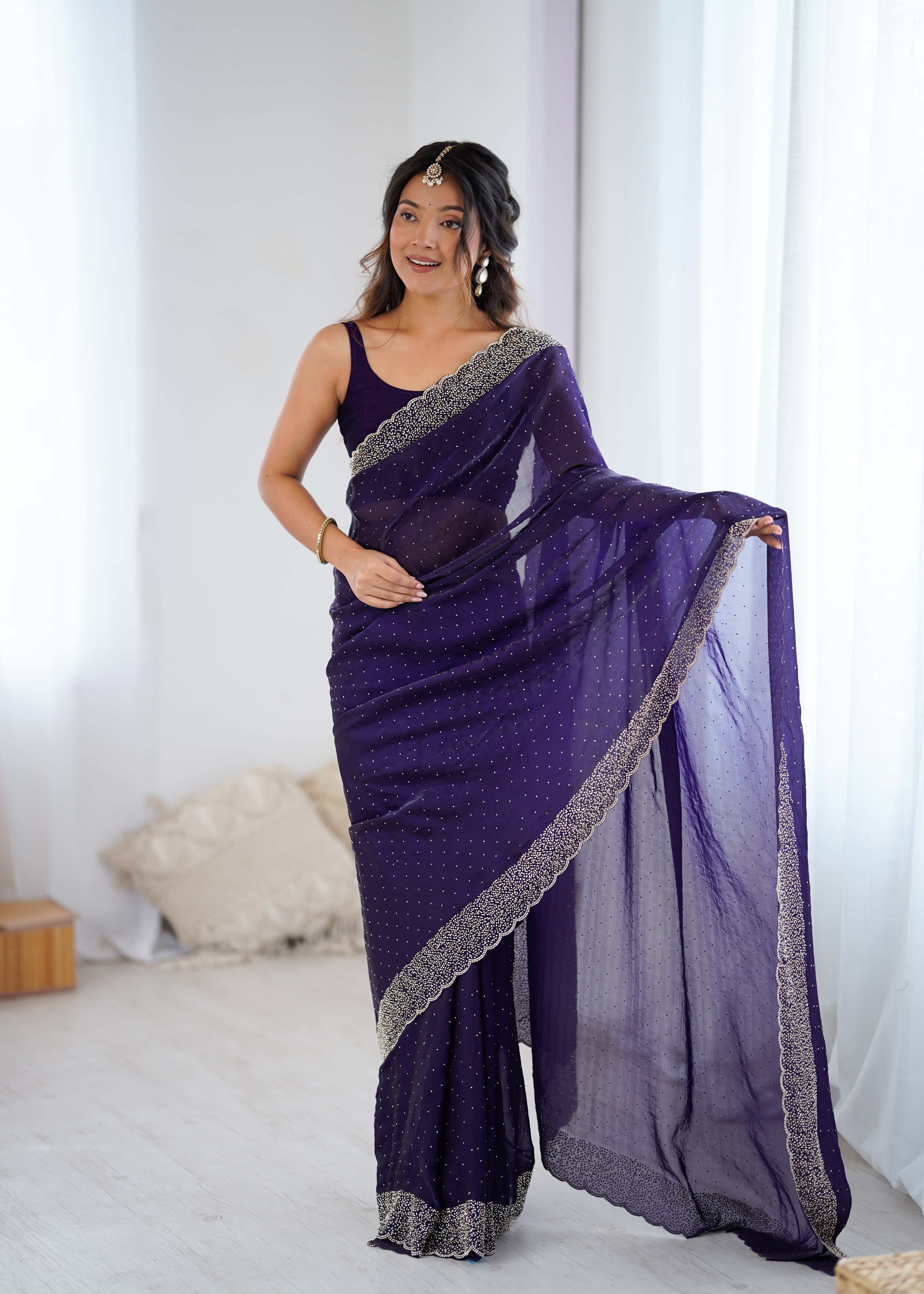 Purple Opulent Wedding Designer Saree Range for Special Occasions