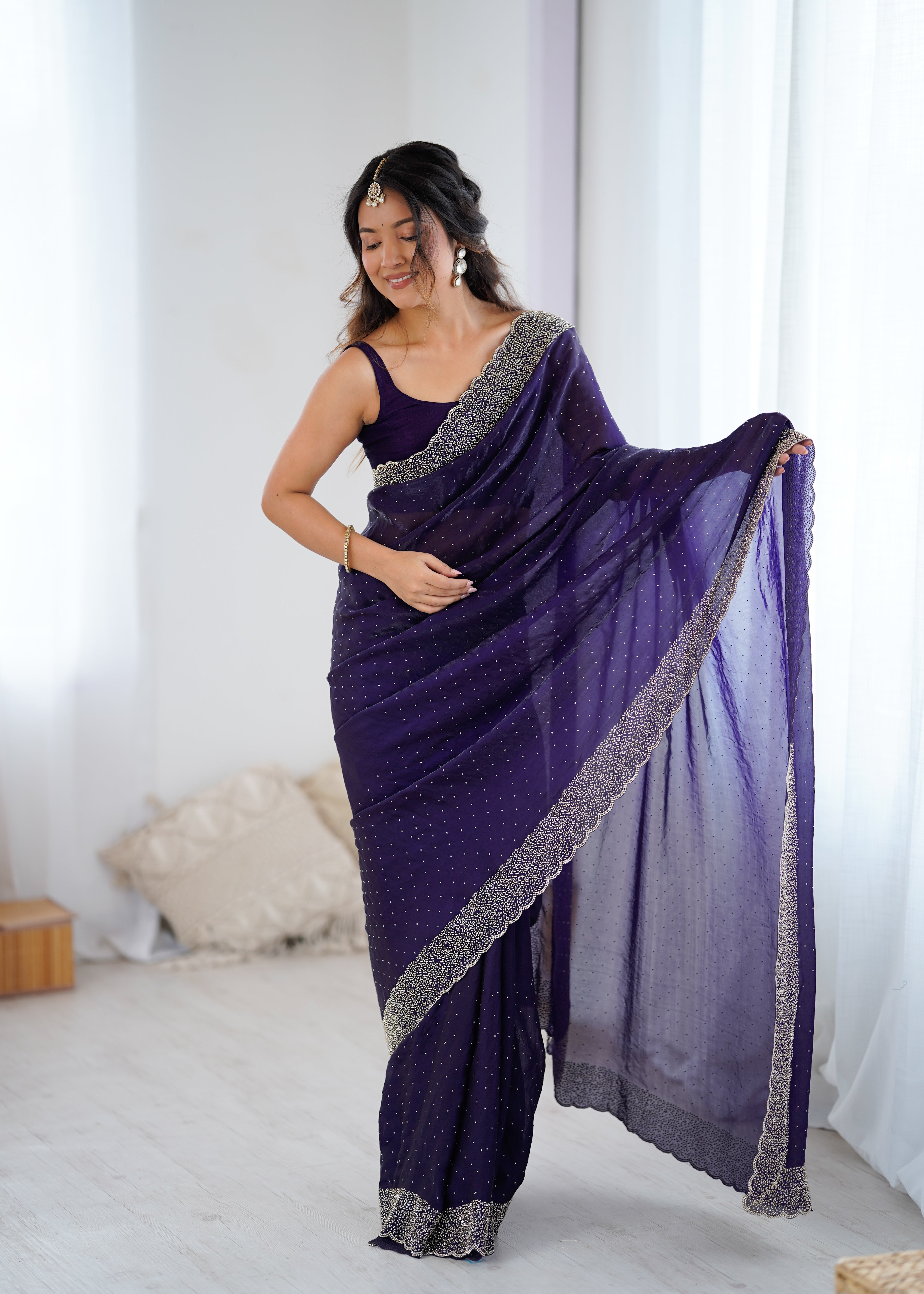 Purple Opulent Wedding Designer Saree Range for Special Occasions