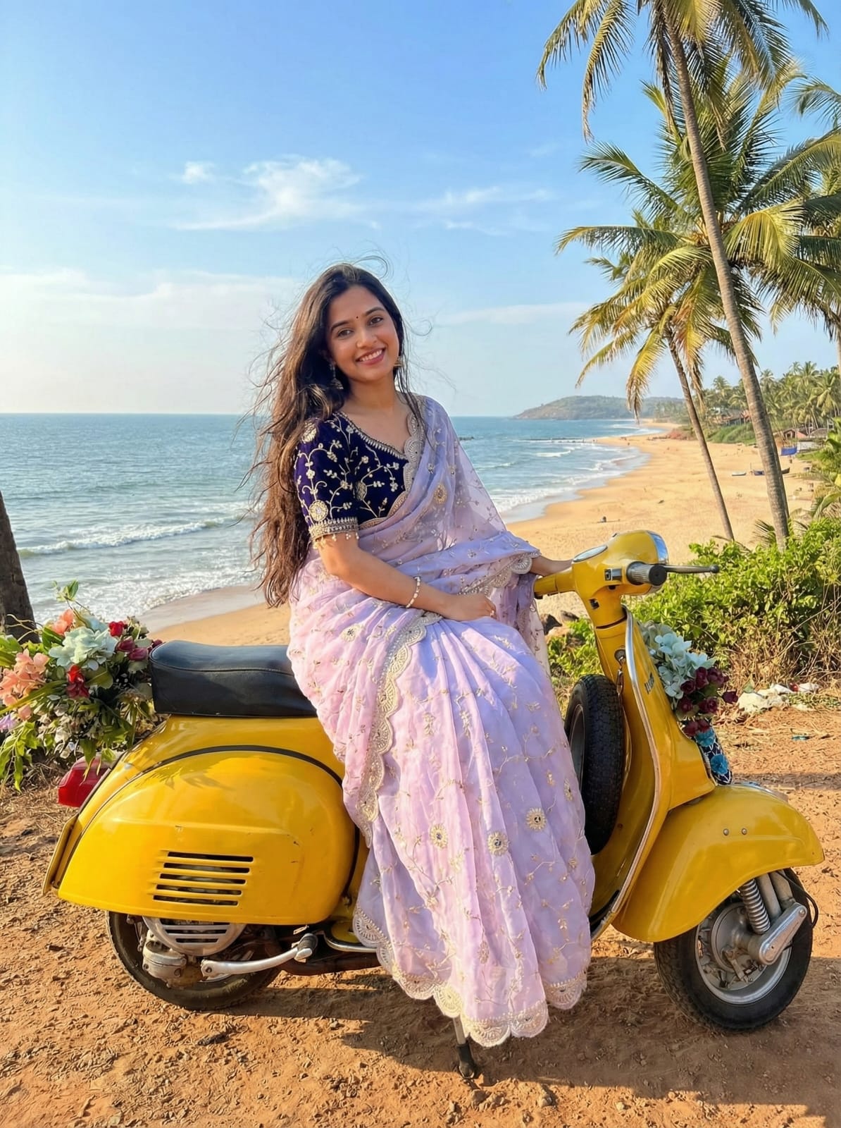 Purple Saree for Sangeet Functions in Weddings | Nardev Fashion | Stitched Blouse