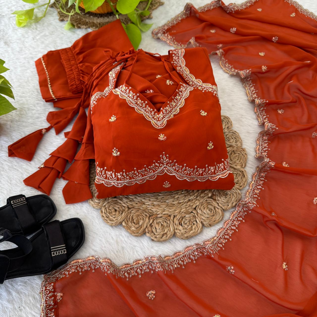 Trending Anakali Gown Set | Pretty Viral Neck Pattern | Nardev Fashion