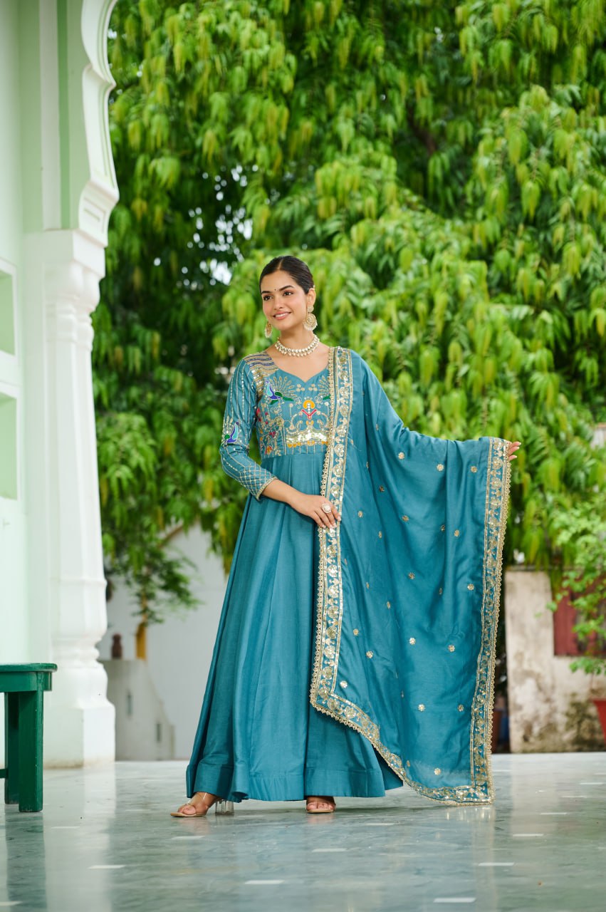 Sky Ceremony Chic Ready-to-Wear Outfit | Nardev Fashion