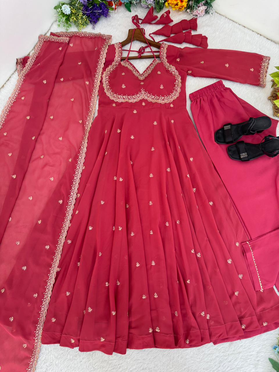 Trending Anakali Gown Set | Pretty Viral Neck Pattern | Nardev Fashion