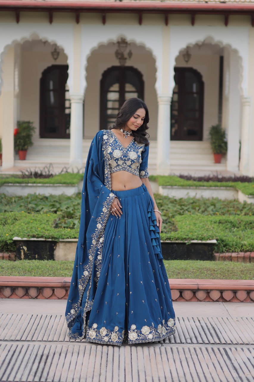 Wedding Outfits - Lehenga Choli Set for Sangeet - Haldi