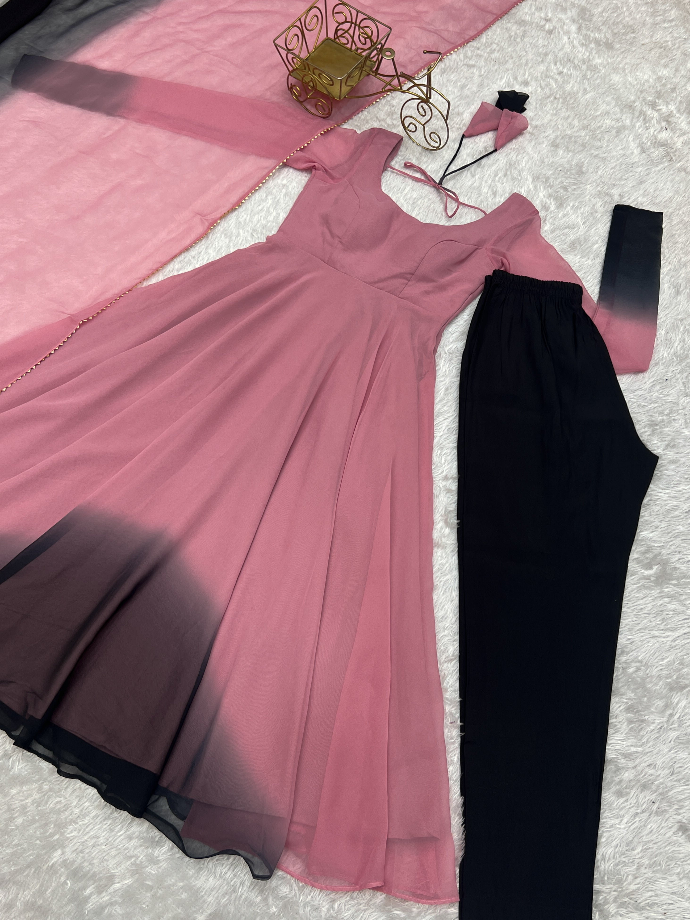 Wedding Wear Soft Fox Georgette Anarkali Gown