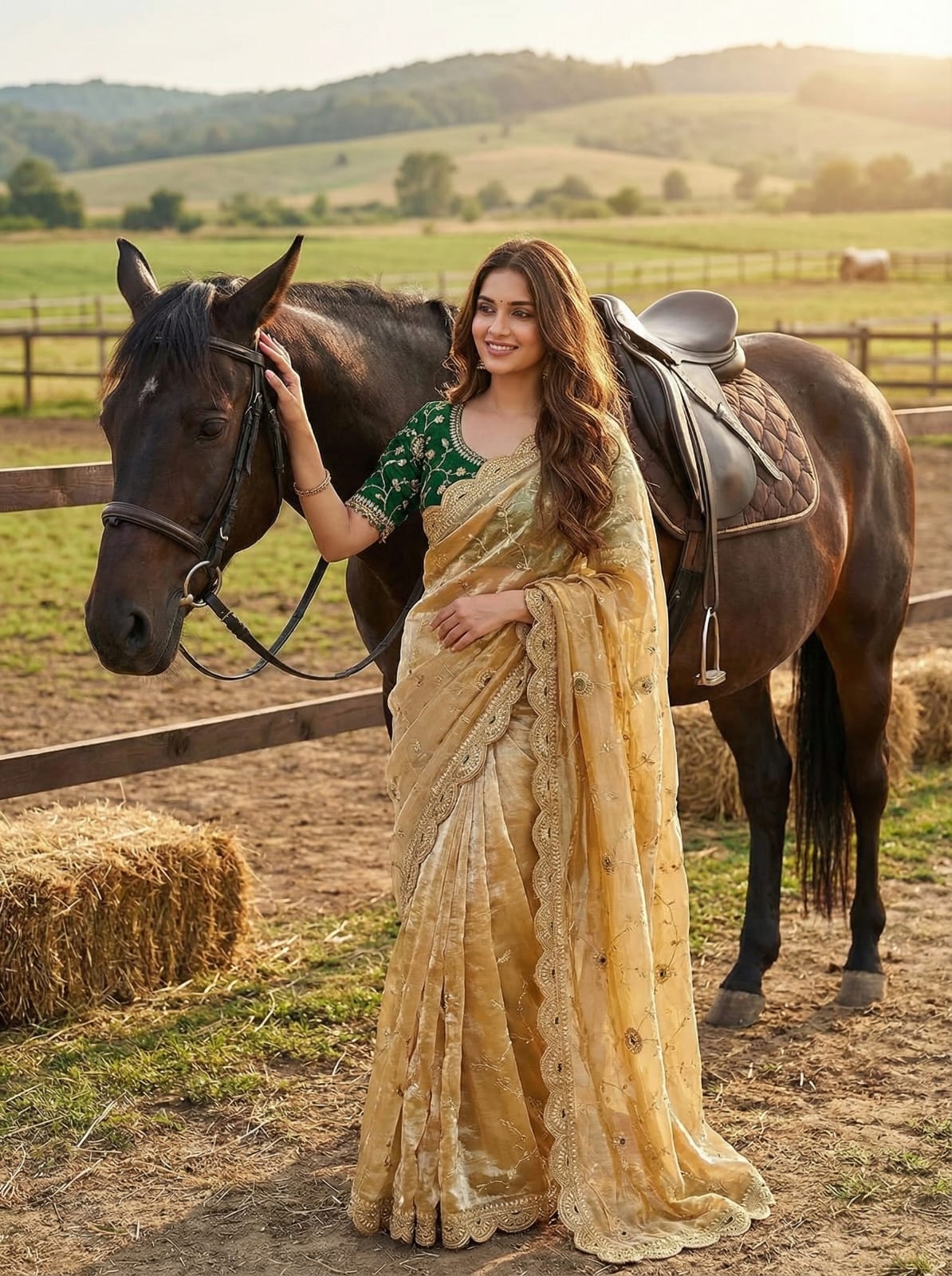 Yellow Color Saree for Haldi Functions in Weddings | Nardev Fashion | Stitched Blouse