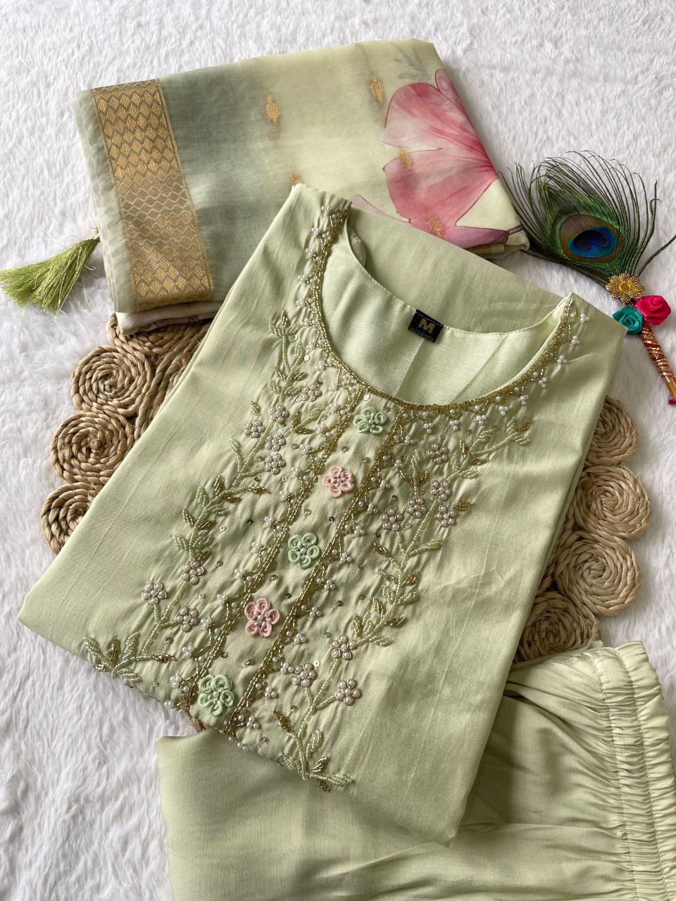 Kurti Pant Dupatta Set