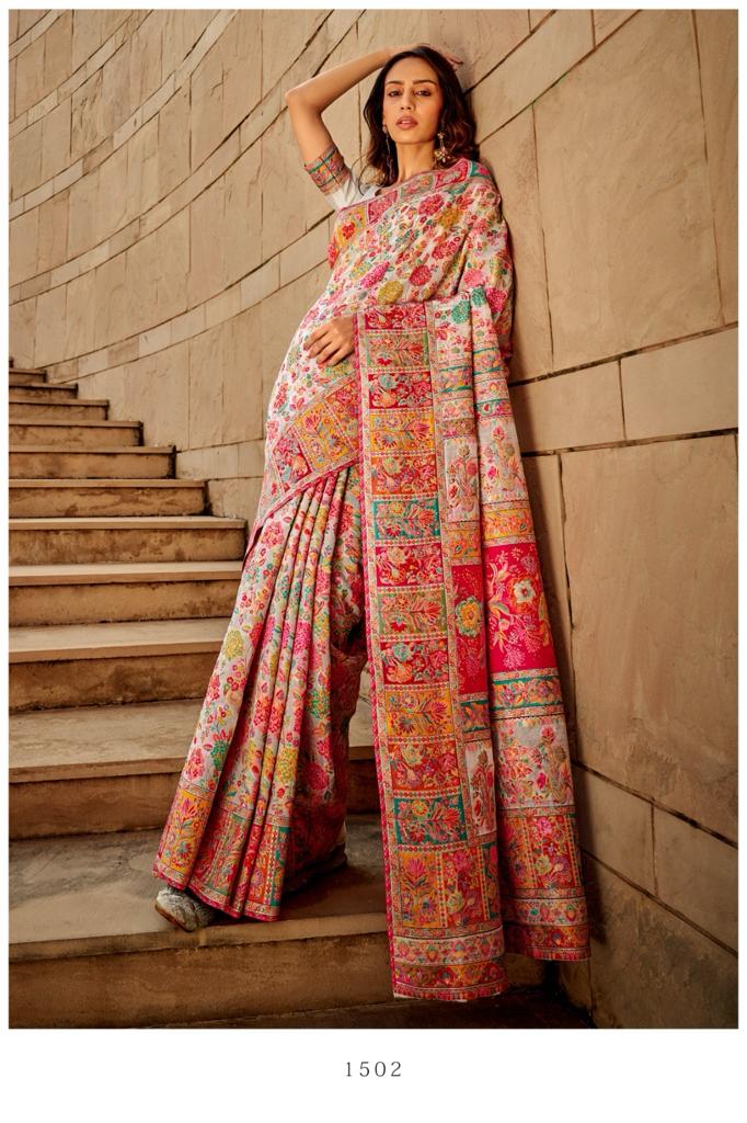 Kashmiri Modal Handloom Weaving Saree for Women | Premium Ethnic Party Wear Saree