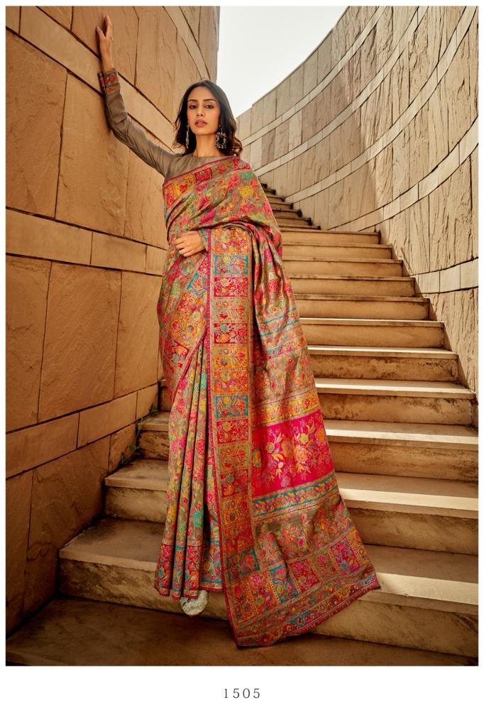 Kashmiri Modal Handloom Weaving Saree for Women | Premium Ethnic Party Wear Saree