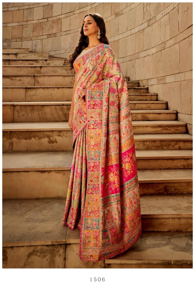 Kashmiri Modal Handloom Weaving Saree for Women | Premium Ethnic Party Wear Saree Rajtex 1506