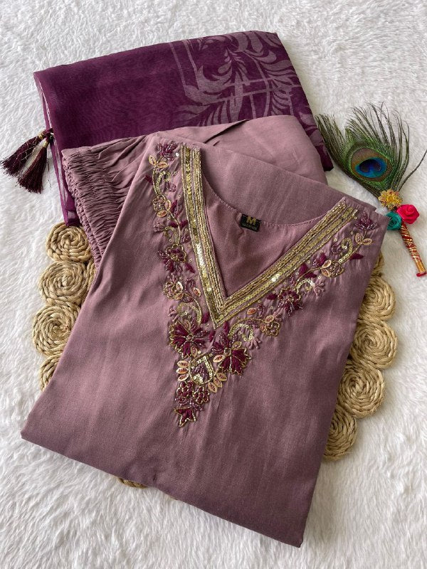 Ice Wine Handwork Kurti