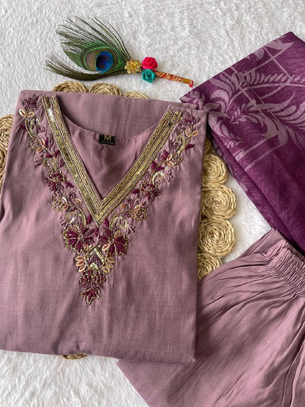 Ice Wine Handwork Kurti