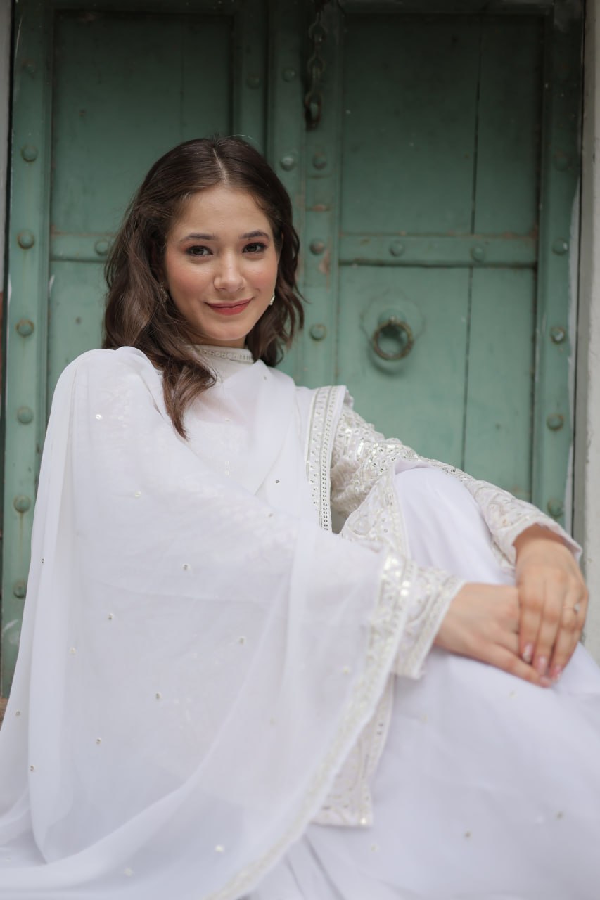 White Color Partywear Readymade Sarara Suit