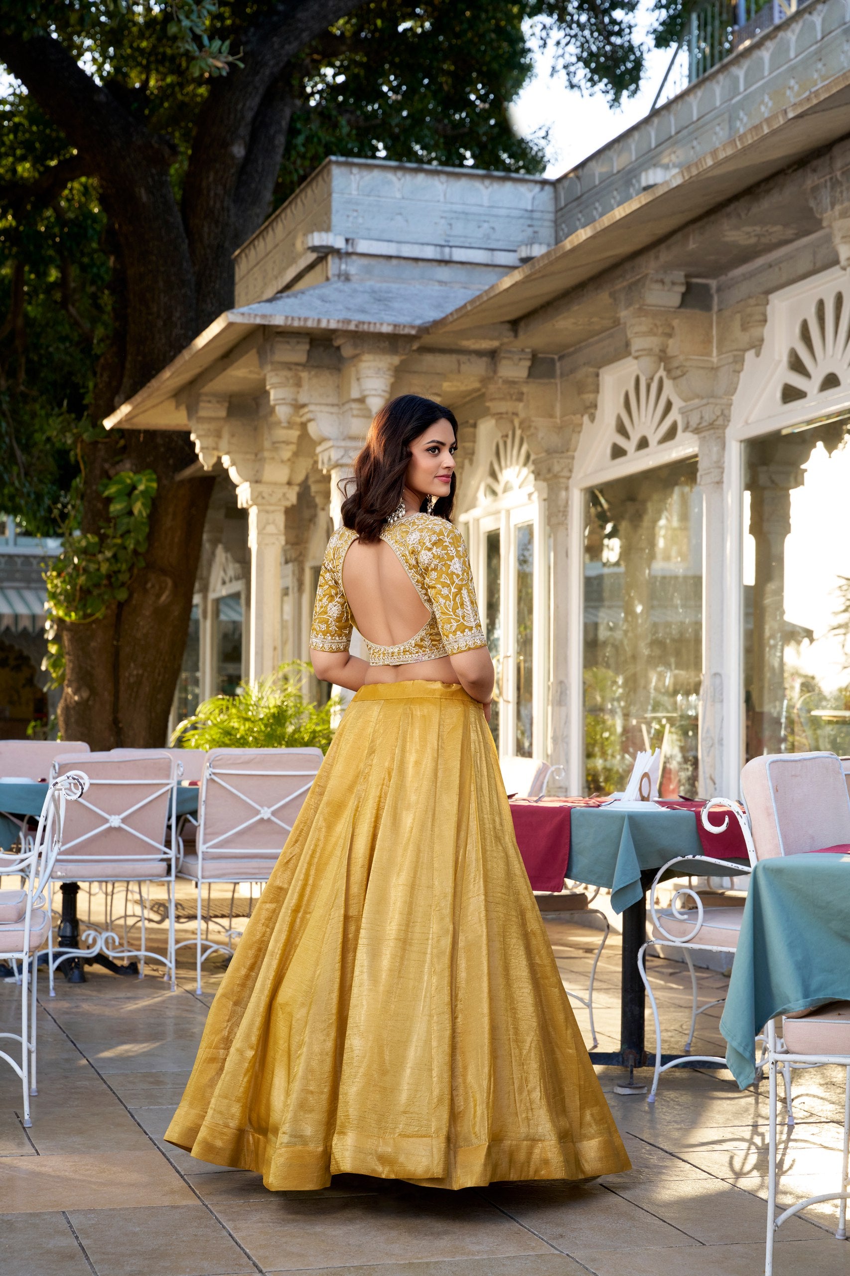 Yellow Color Ceremony Wear Lehenga Choli