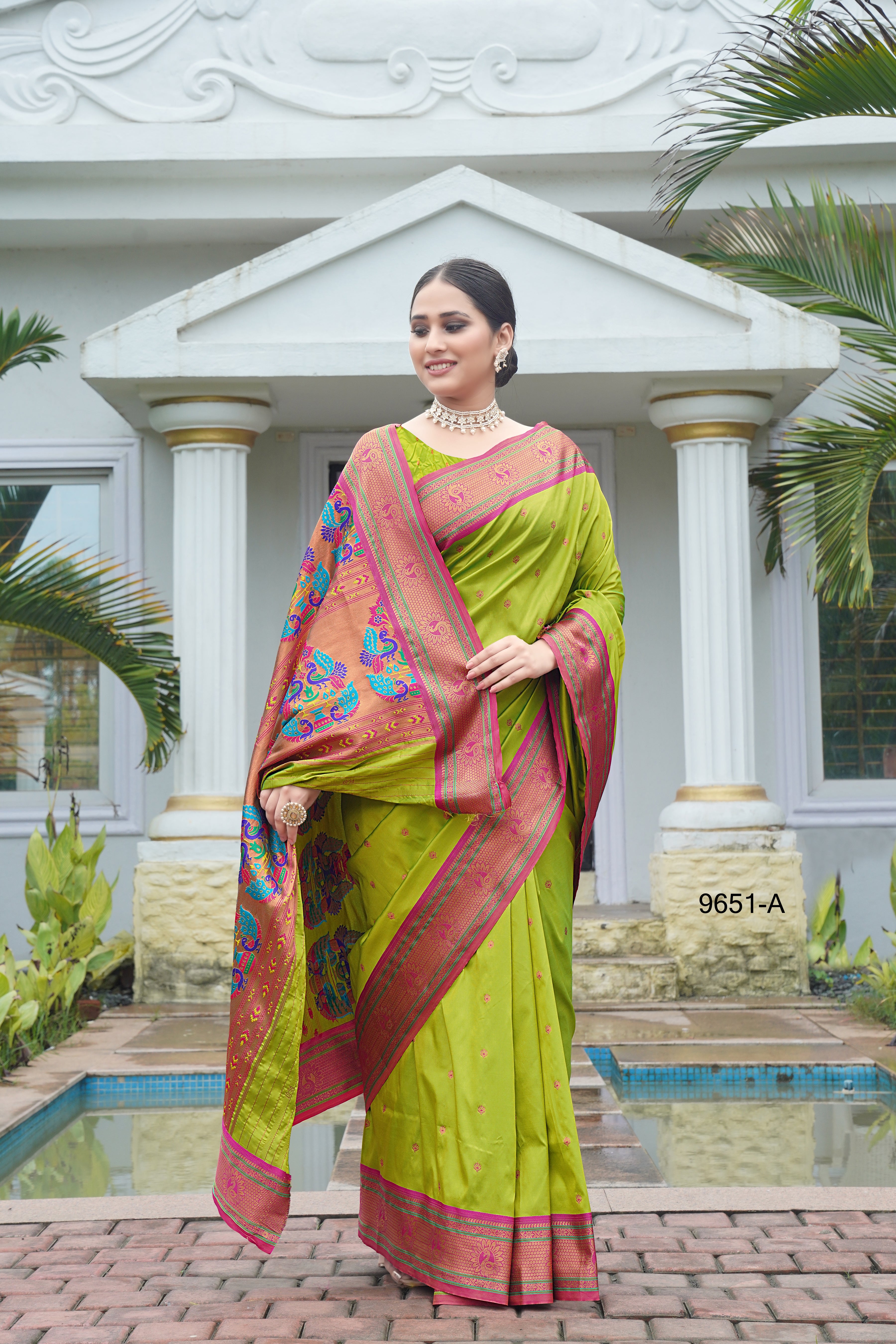 Beautifully Designed Indian Traditional Paithani Saree