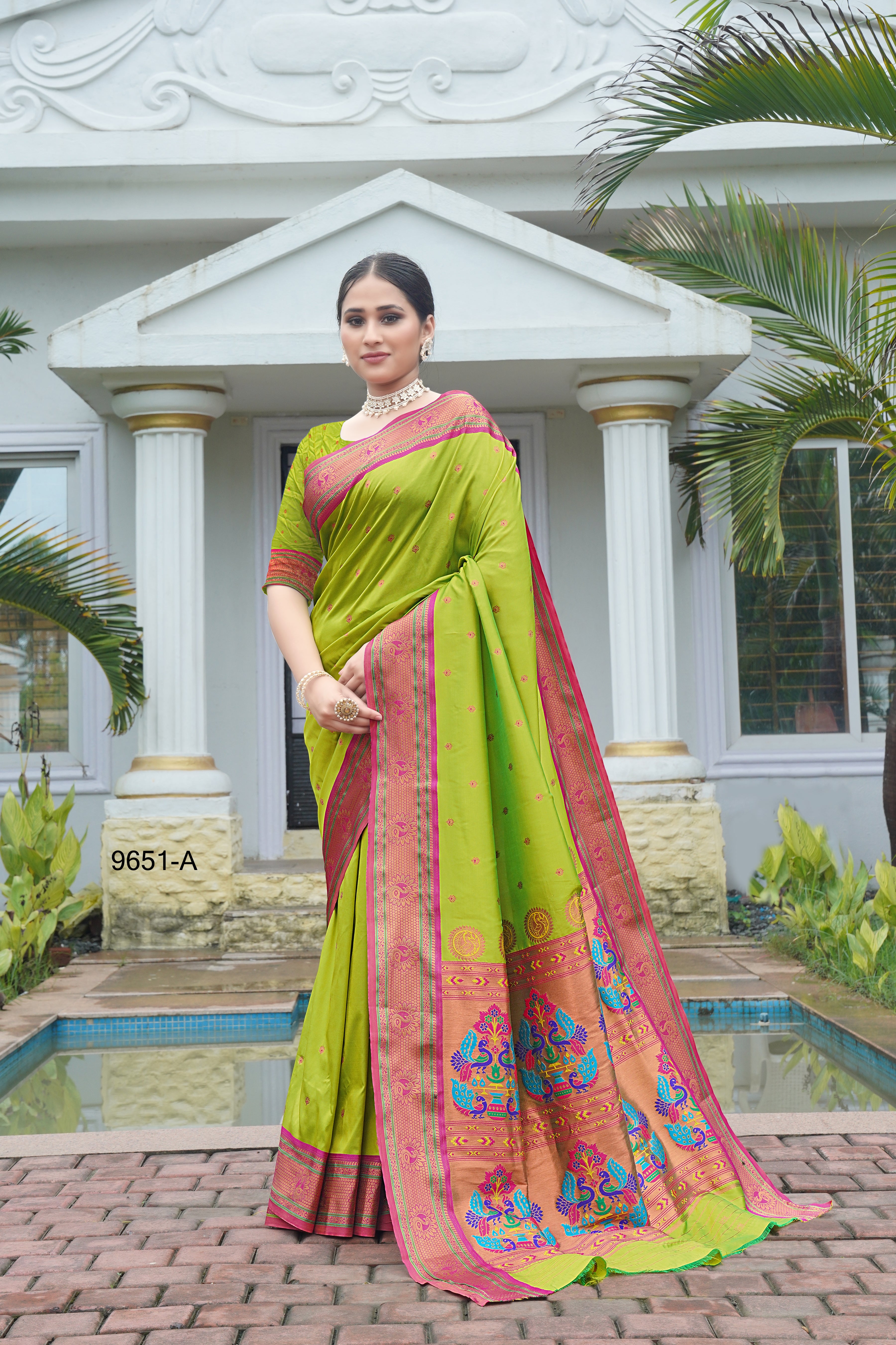 Beautifully Designed Indian Traditional Paithani Saree