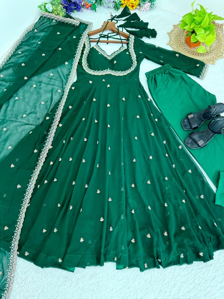 Trending Anakali Gown Set | Pretty Viral Neck Pattern | Nardev Fashion