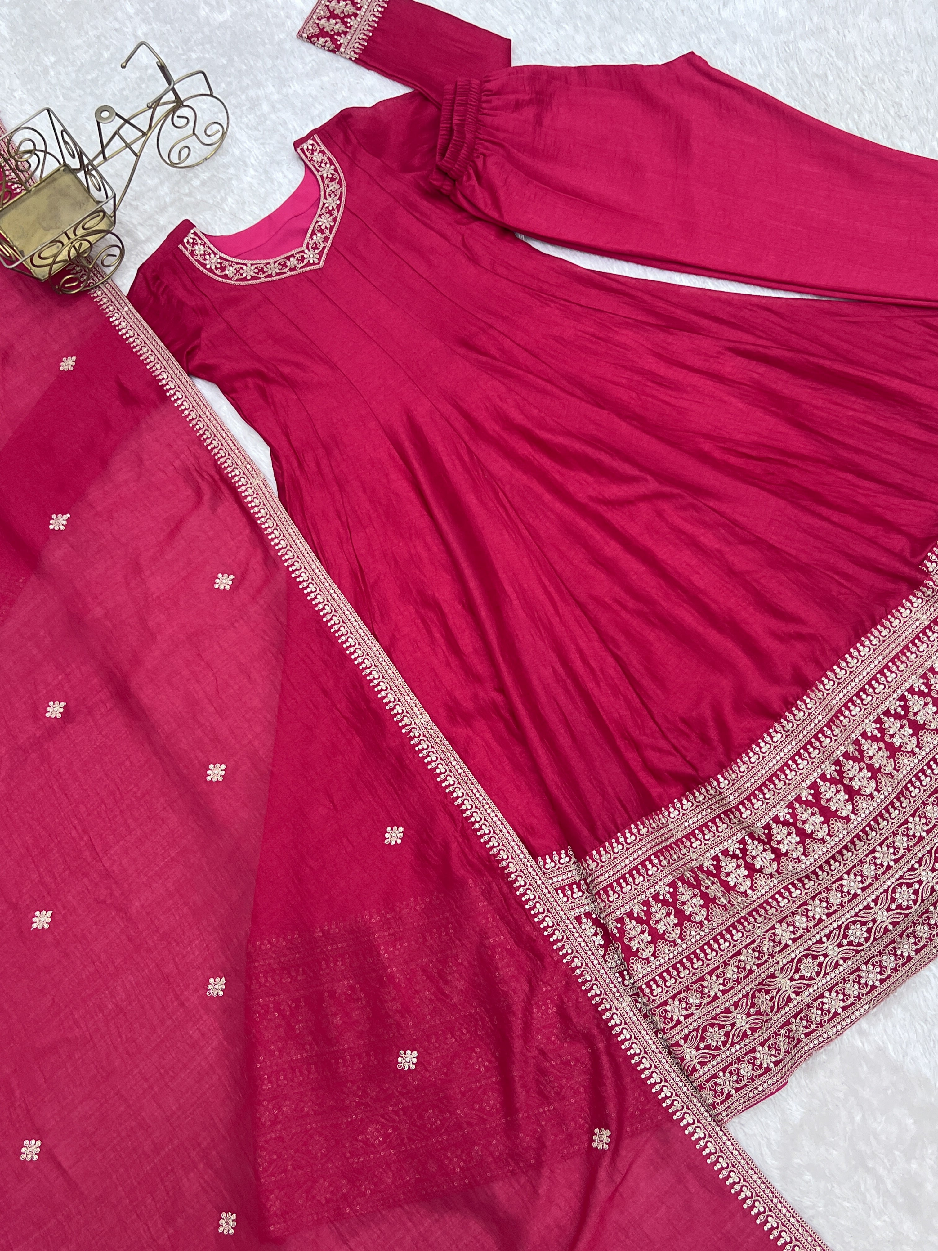 Pink Color Premium Anarkali Gown for Women | Nardev Fashion
