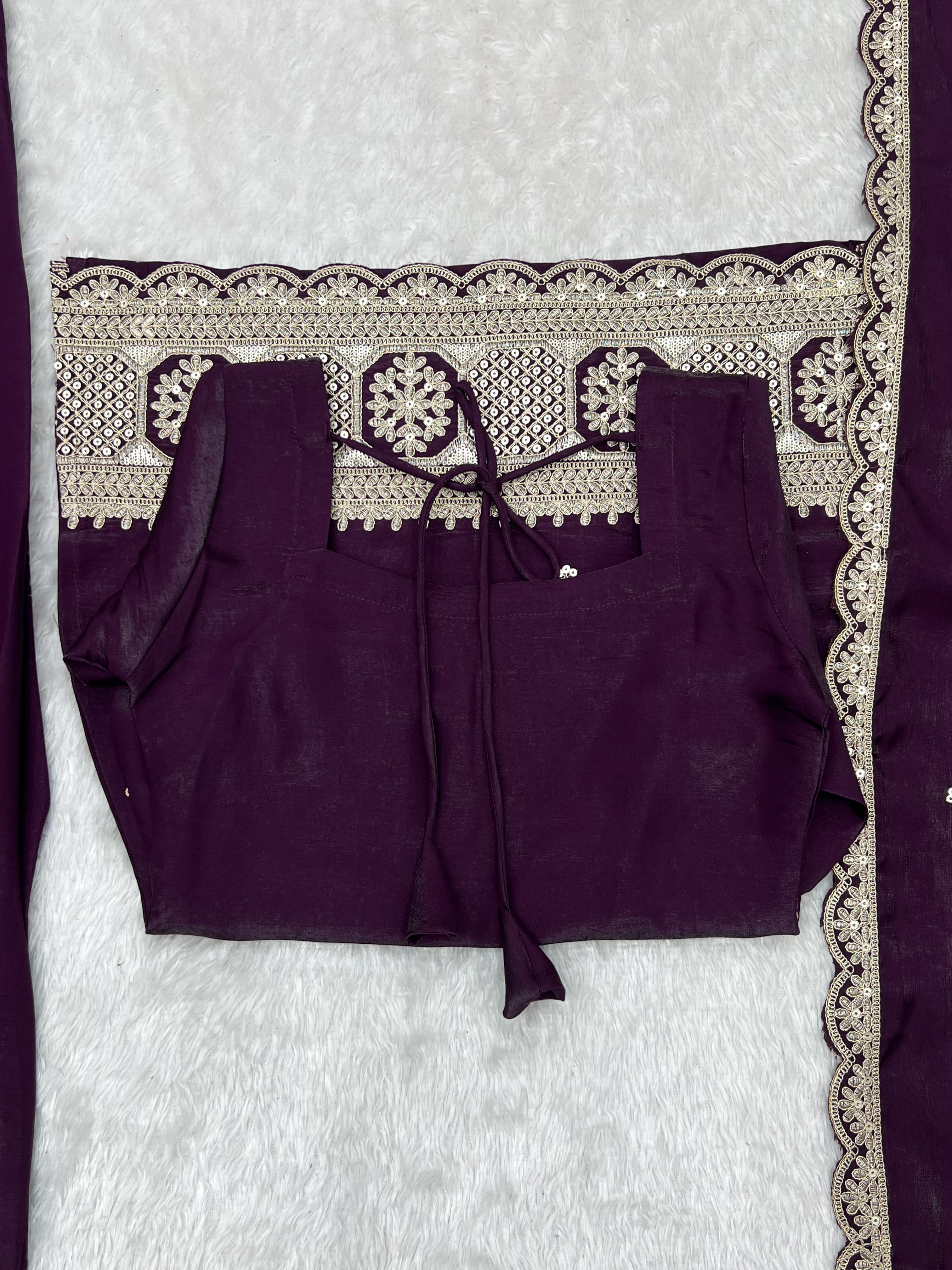 Royal Plum Designer Glass Roman Silk Kurta Set with Farshi Shalwar & Dupatta | NARDEV FASHION | ✨ Wedding Functions ✨ Festive Celebrations ✨ Mehendi & Sangeet ✨ Family Gatherings ✨ Traditional Occasions ✨ Party Wear
