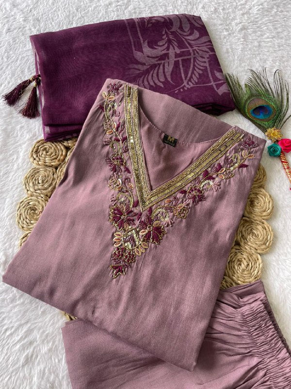 Ice Wine Handwork Kurti