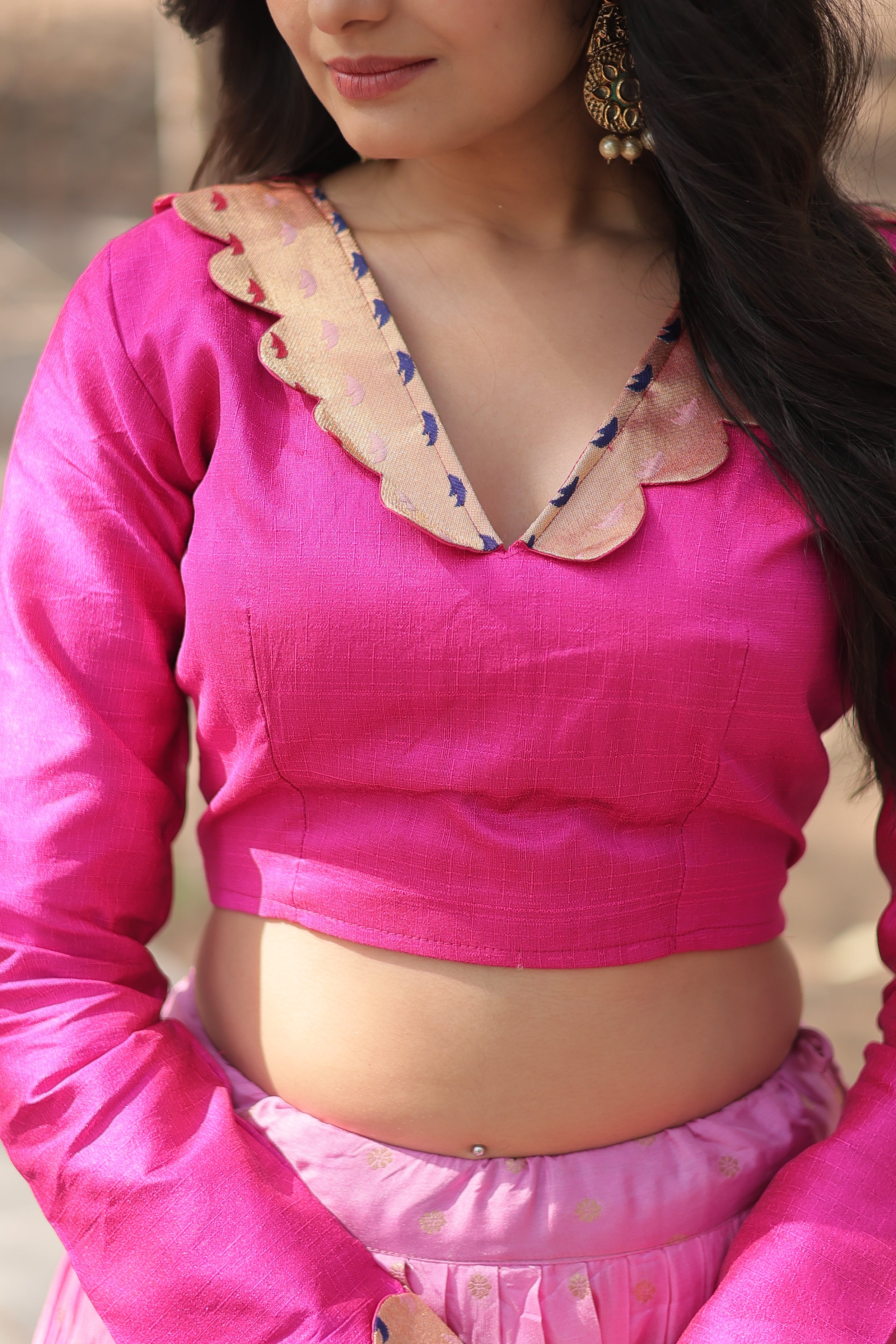 Pink Paithani Lehenga Choli