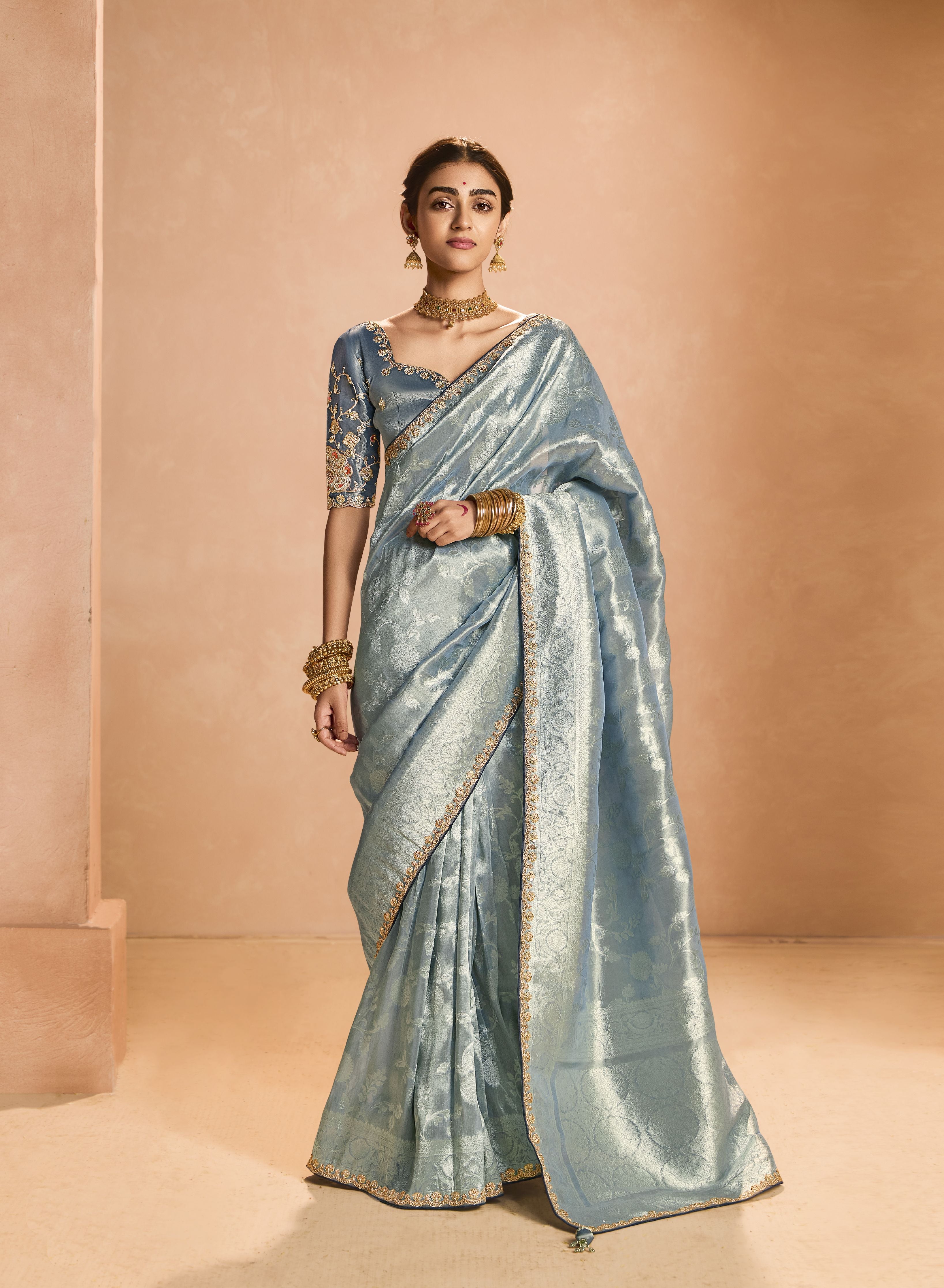 Letest Beautifull Tissue Silk Saree