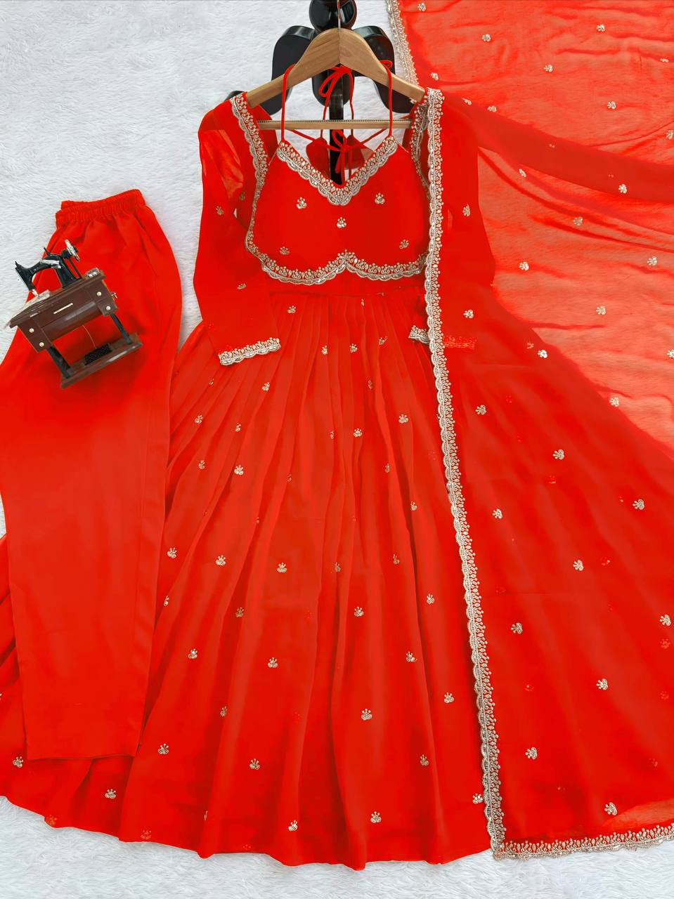 Trending Anakali Gown Set | Pretty Viral Neck Pattern | Nardev Fashion