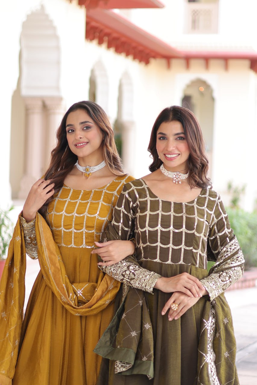 Premium Readymade Gown with Dupatta | Wedding & Festive Wear | Nardev Fashion