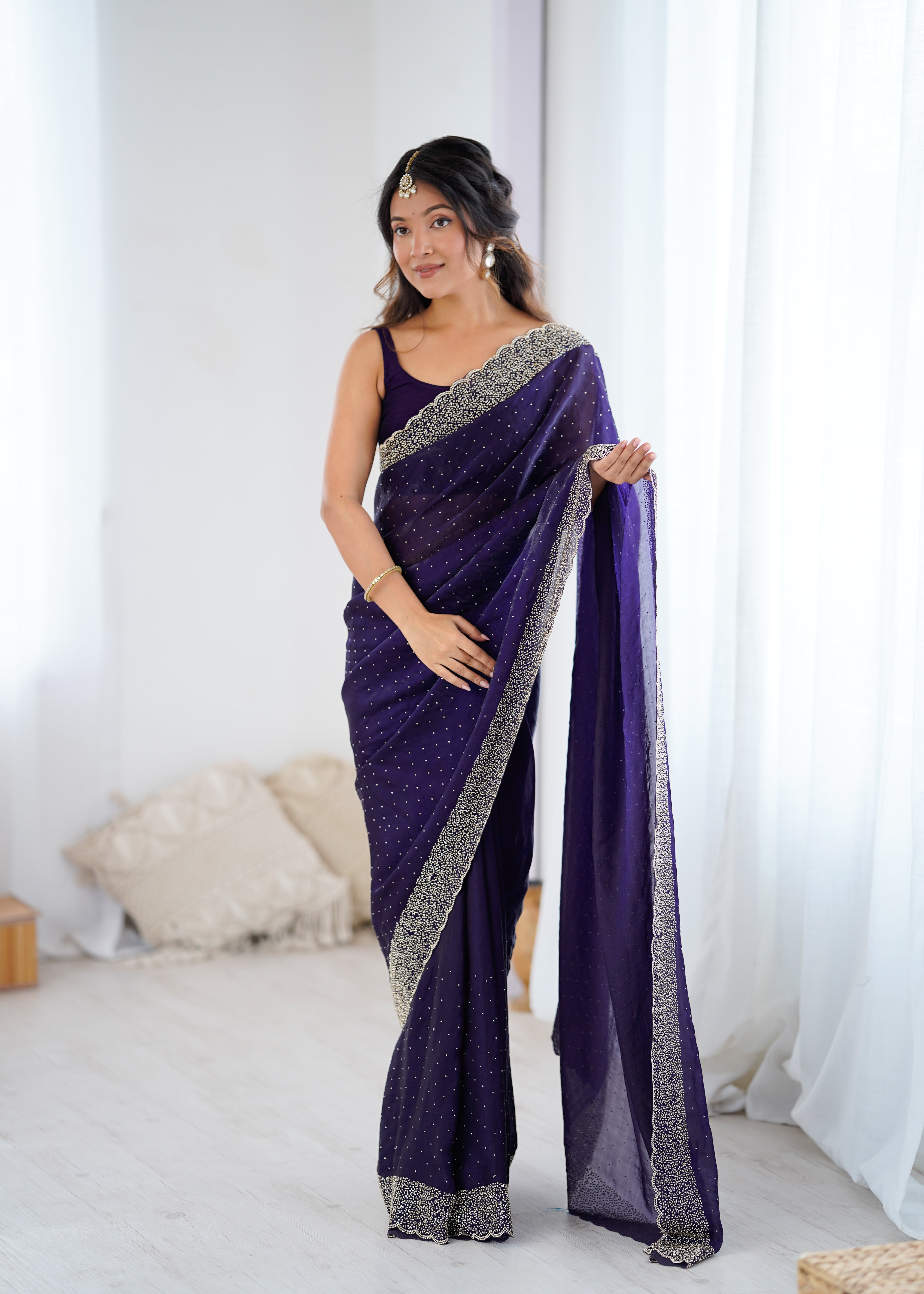 Purple Opulent Wedding Designer Saree Range for Special Occasions