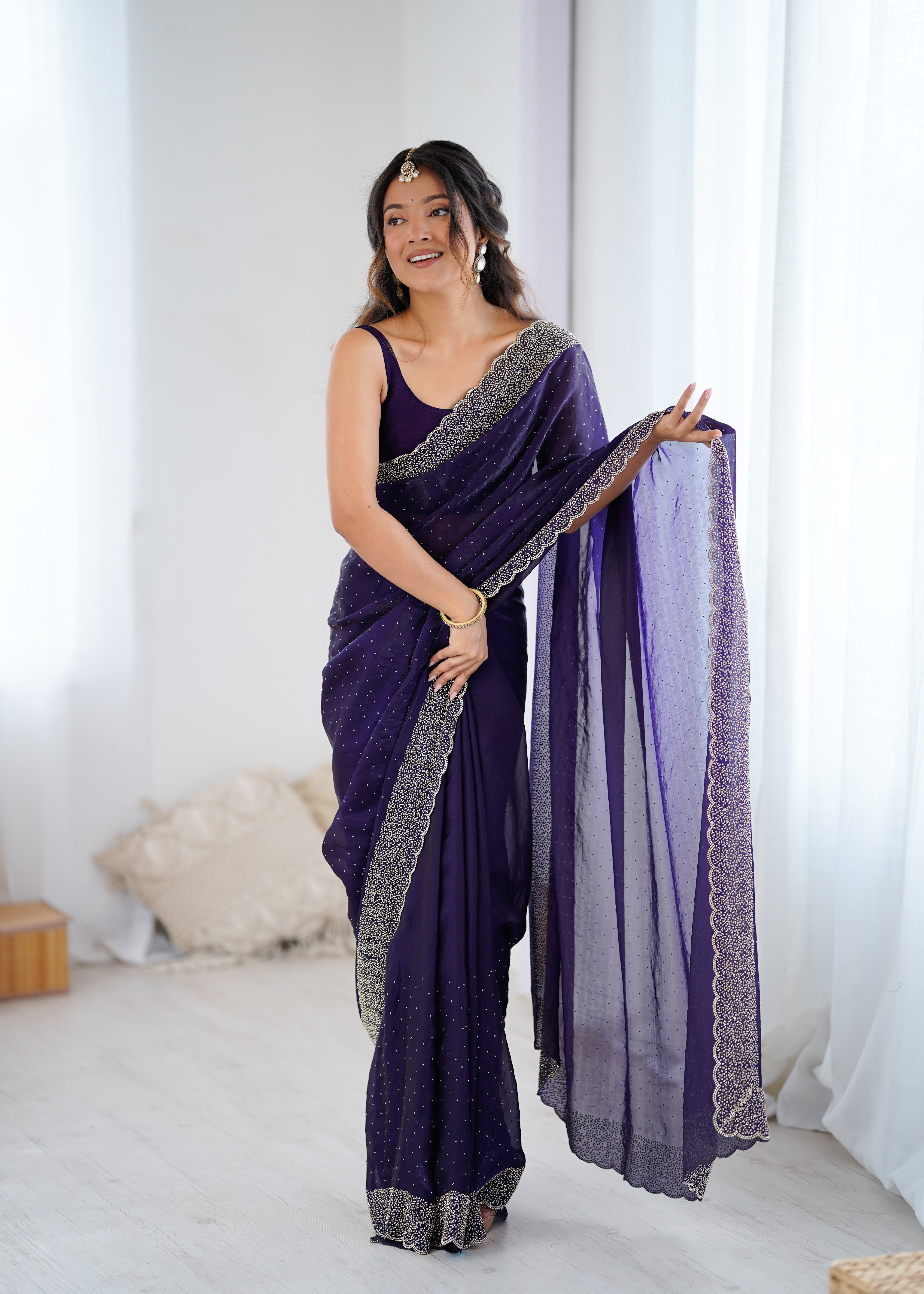 Purple Opulent Wedding Designer Saree Range for Special Occasions