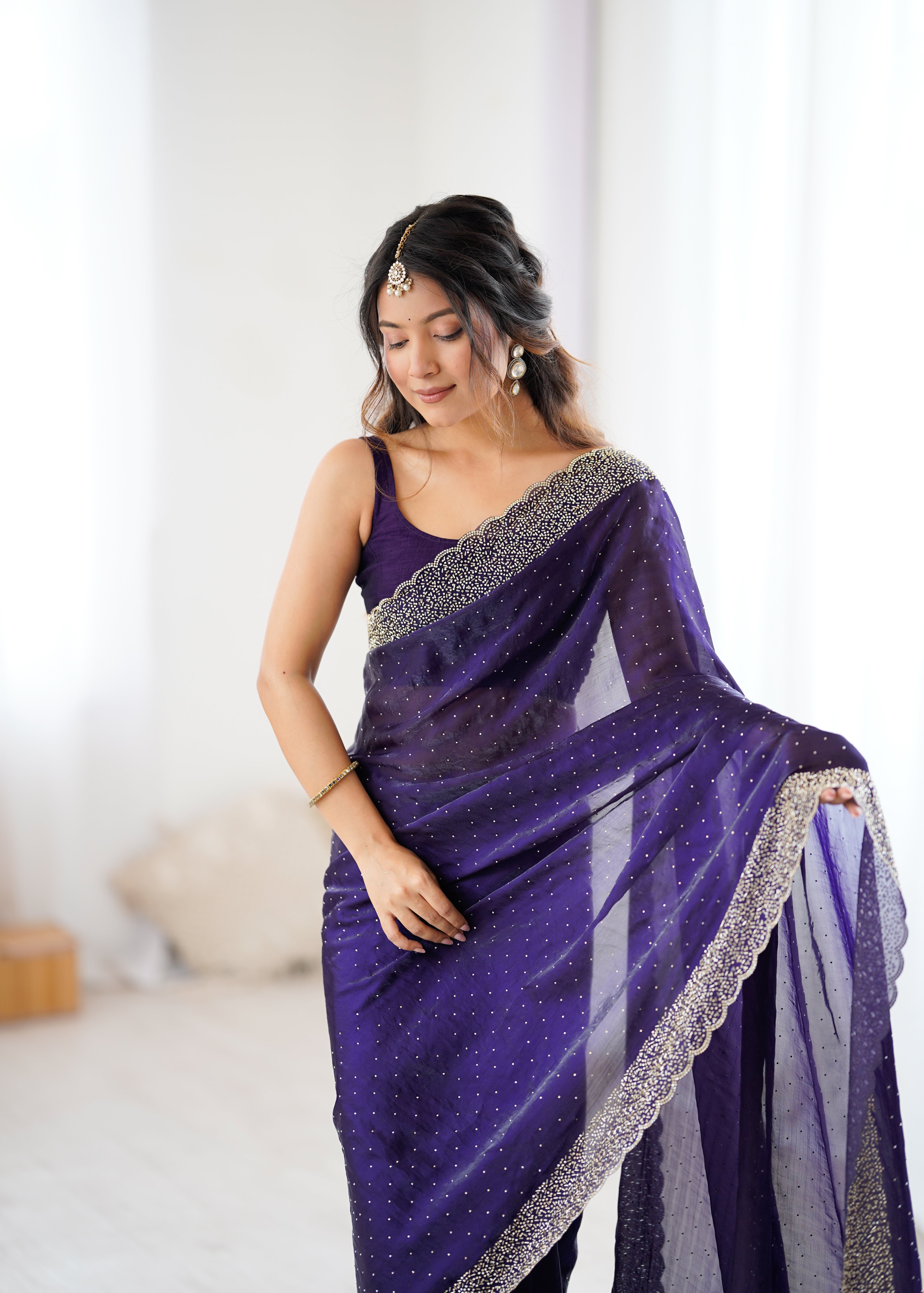 Purple Opulent Wedding Designer Saree Range for Special Occasions