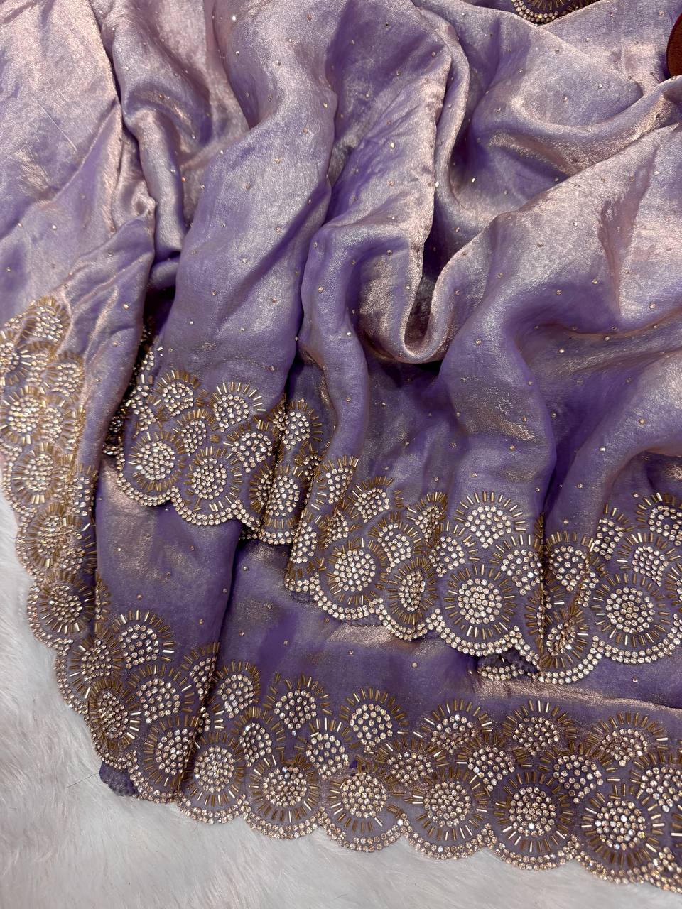 purple Marriage Party Wear Designer Saree | Nardev Fashion