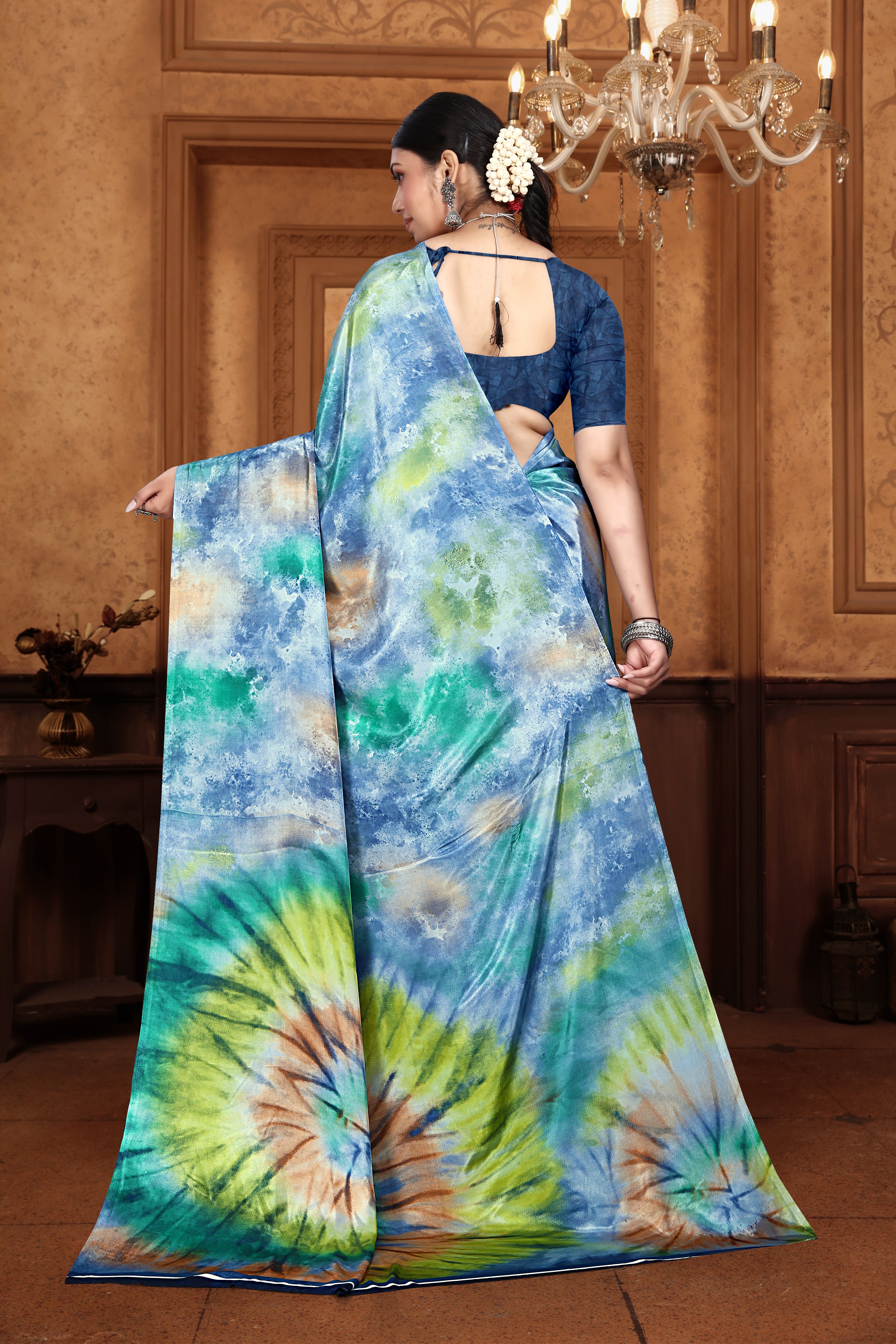 Soft Crepe Silk With Fancy Print Saree