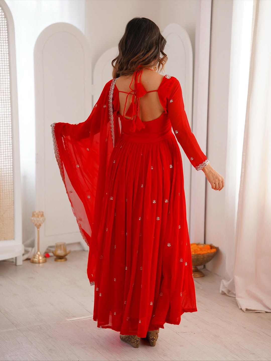 Trending Anakali Gown Set | Pretty Viral Neck Pattern | Nardev Fashion