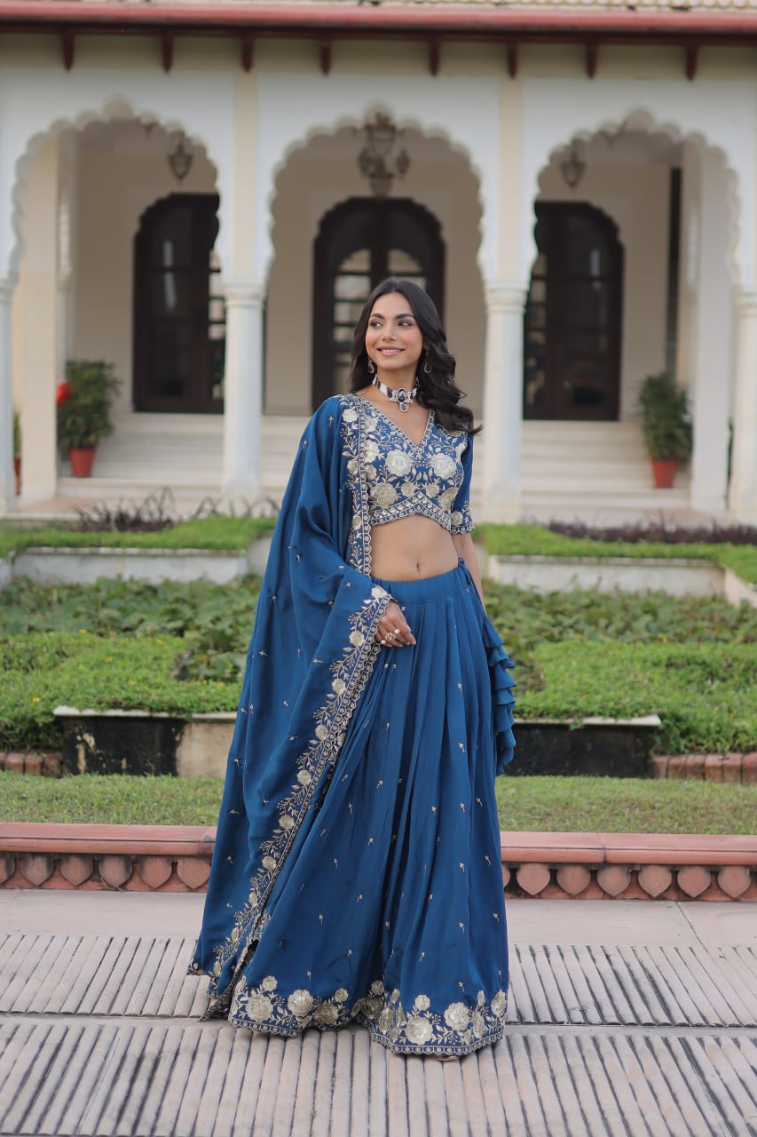 Wedding Outfits - Lehenga Choli Set for Sangeet - Haldi