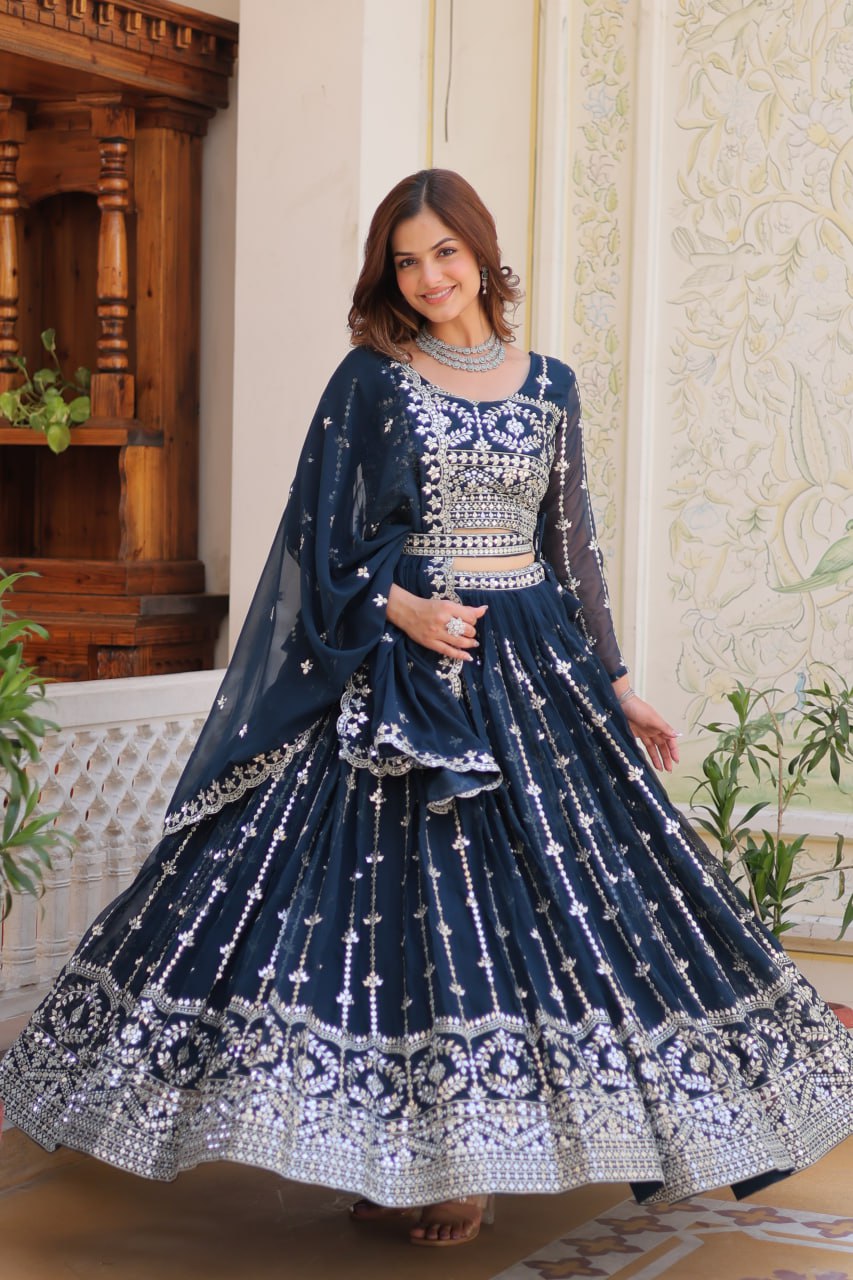 Wedding Wear Georgette Lehenga Choli