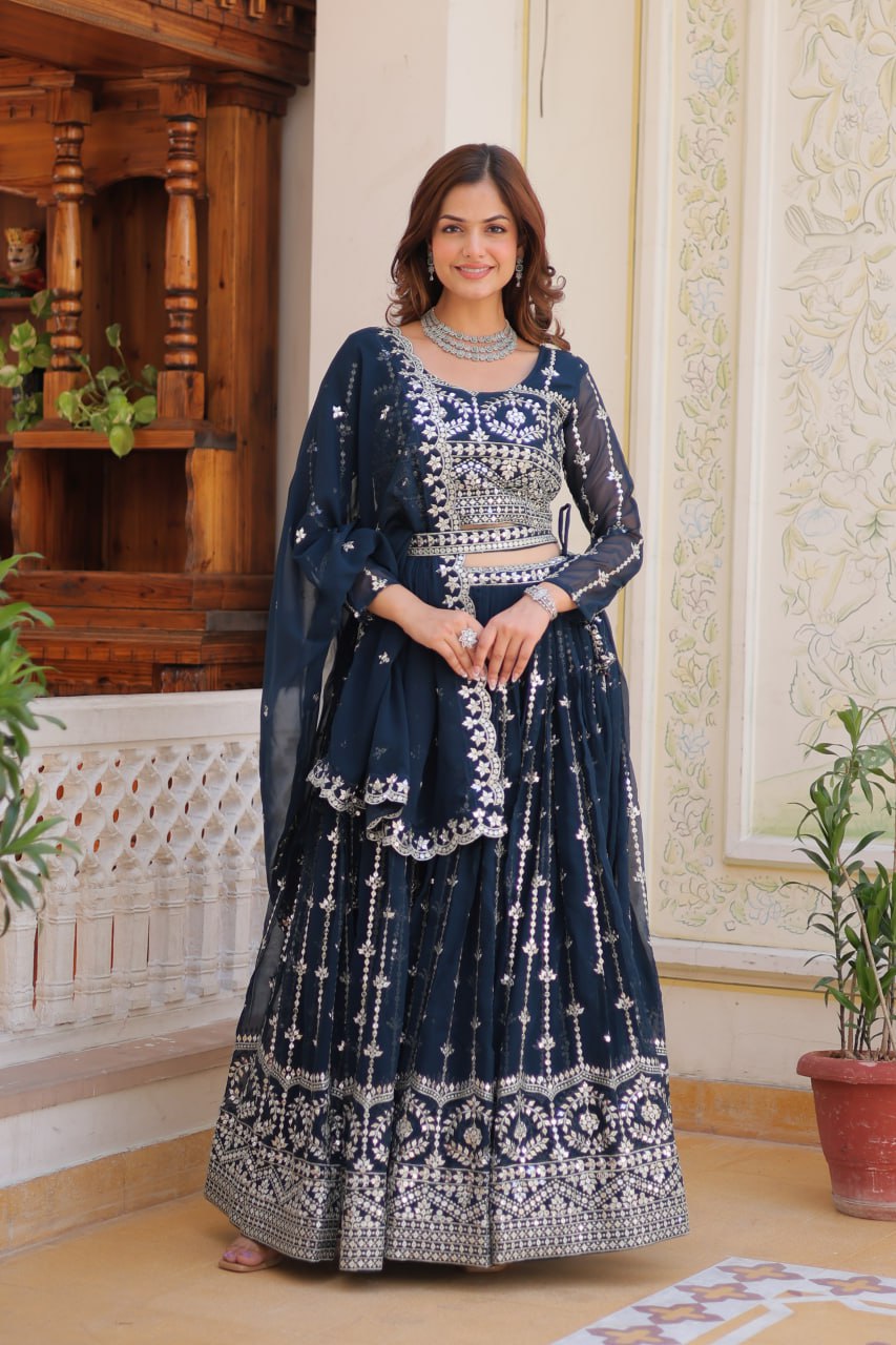 Wedding Wear Georgette Lehenga Choli