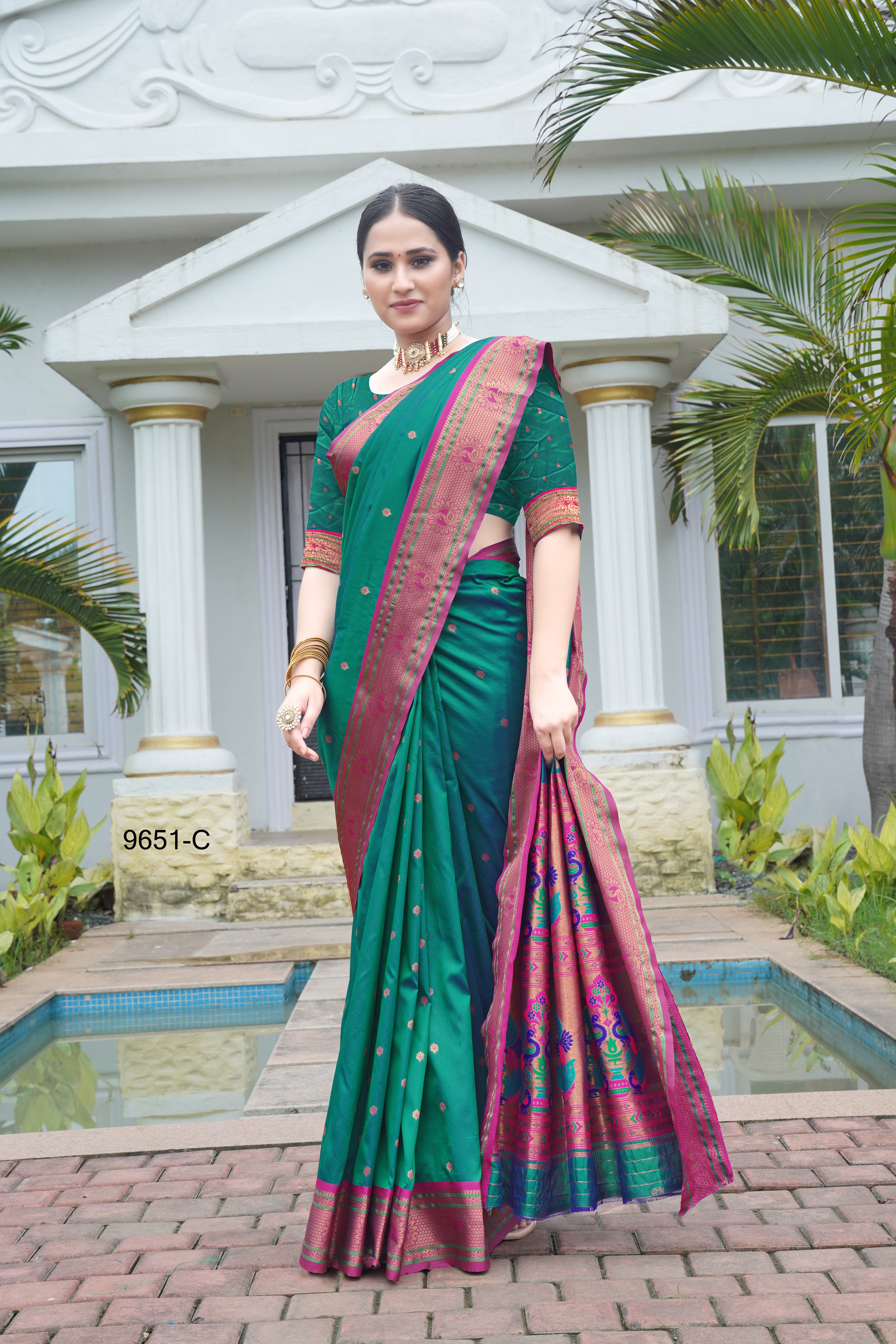 classical Design Ethnic Wear Paithani Sarees