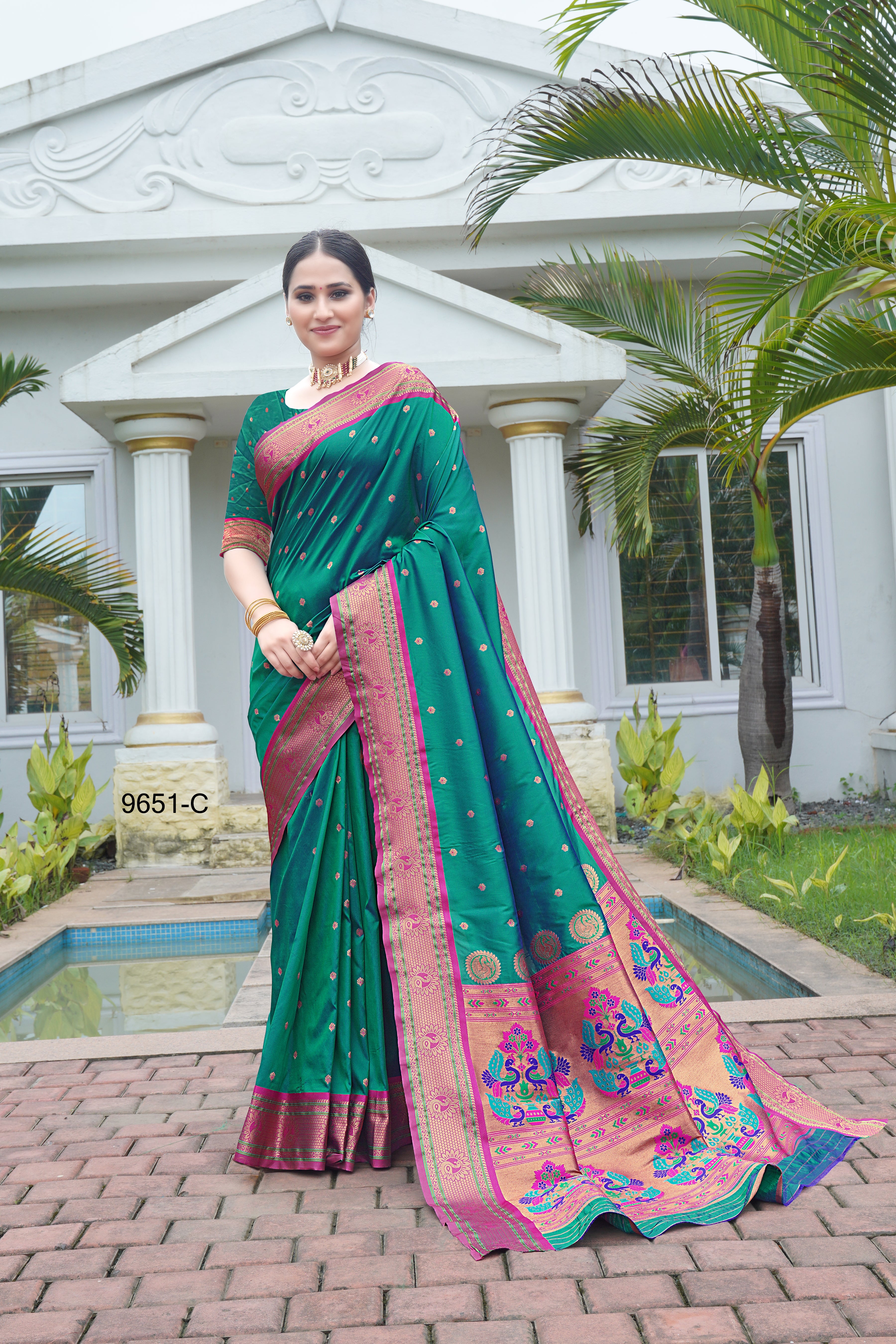 classical Design Ethnic Wear Paithani Sarees